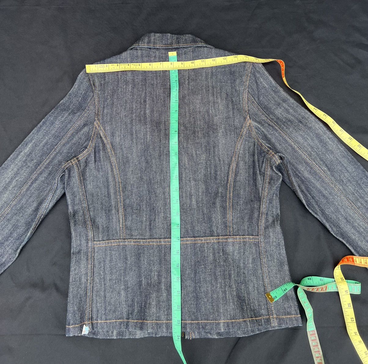 Japanese Brand Superlovers Lovers Rock Double Collar Denim Punk Jacket Size US M / EU 48-50 / 2 - 5 Thumbnail