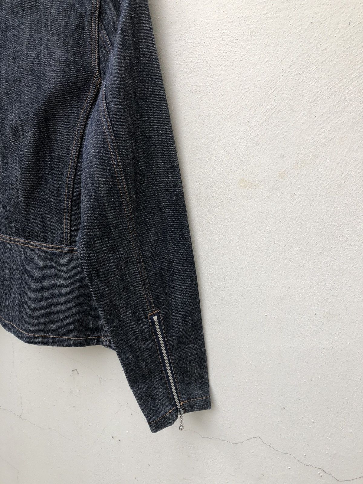 Japanese Brand Superlovers Lovers Rock Double Collar Denim Punk Jacket Size US M / EU 48-50 / 2 - 16 Thumbnail