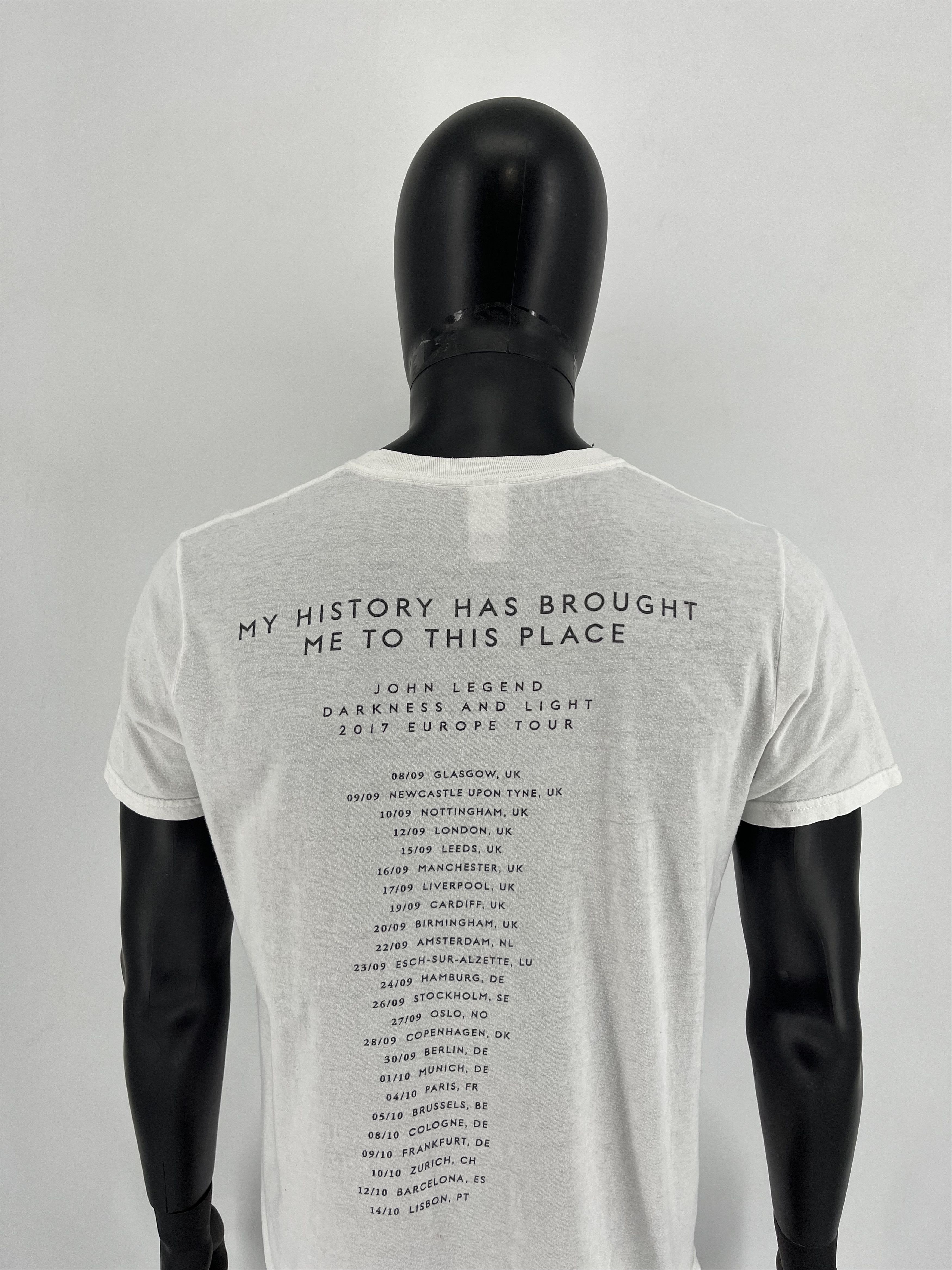 Band Tees × Vintage Vintage Y2K John Legend Darkness+Light Tour 2017 Shirt M Size US M / EU 48-50 / 2 - 10 Thumbnail
