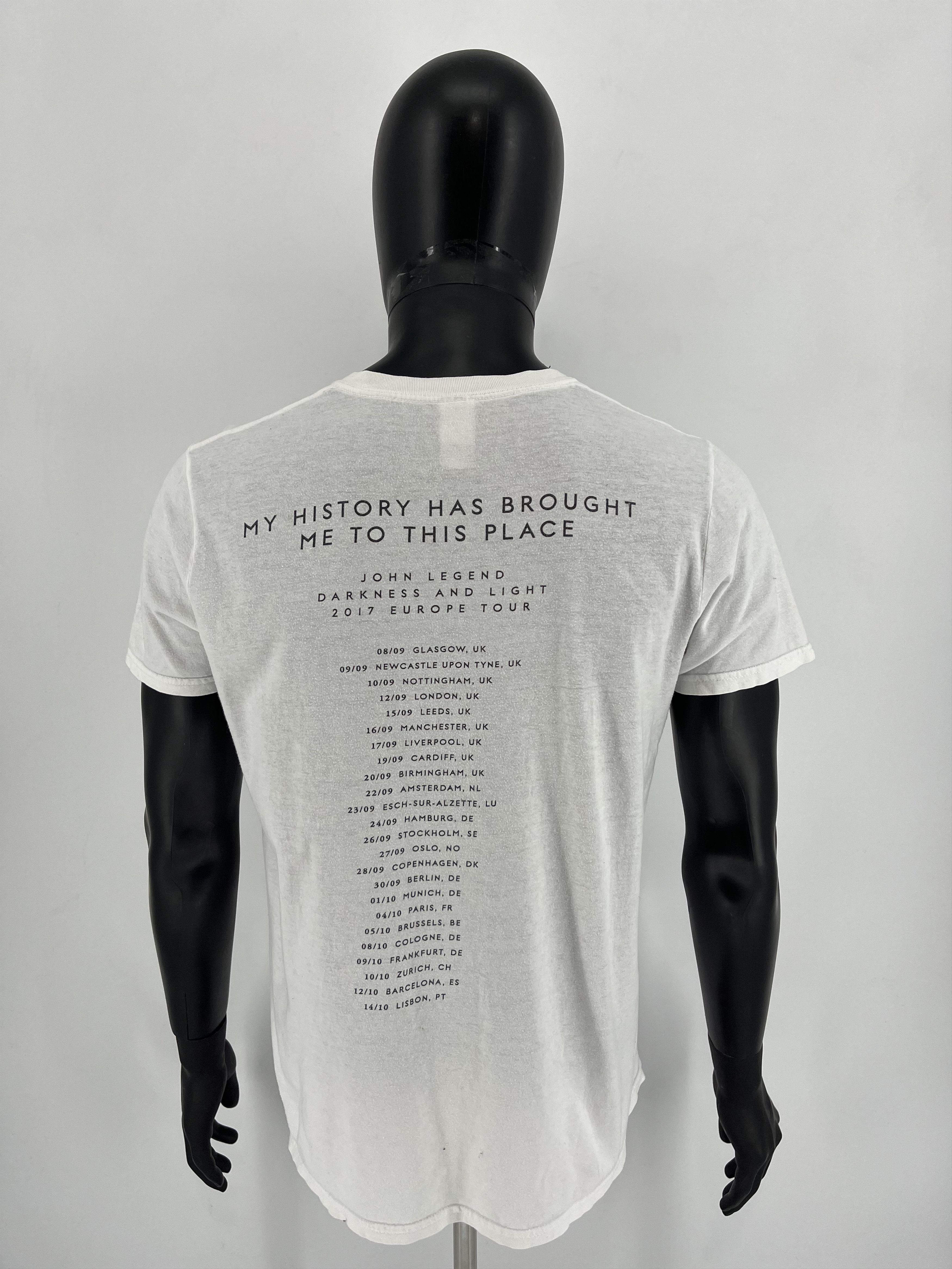 Band Tees × Vintage Vintage Y2K John Legend Darkness+Light Tour 2017 Shirt M Size US M / EU 48-50 / 2 - 9 Thumbnail
