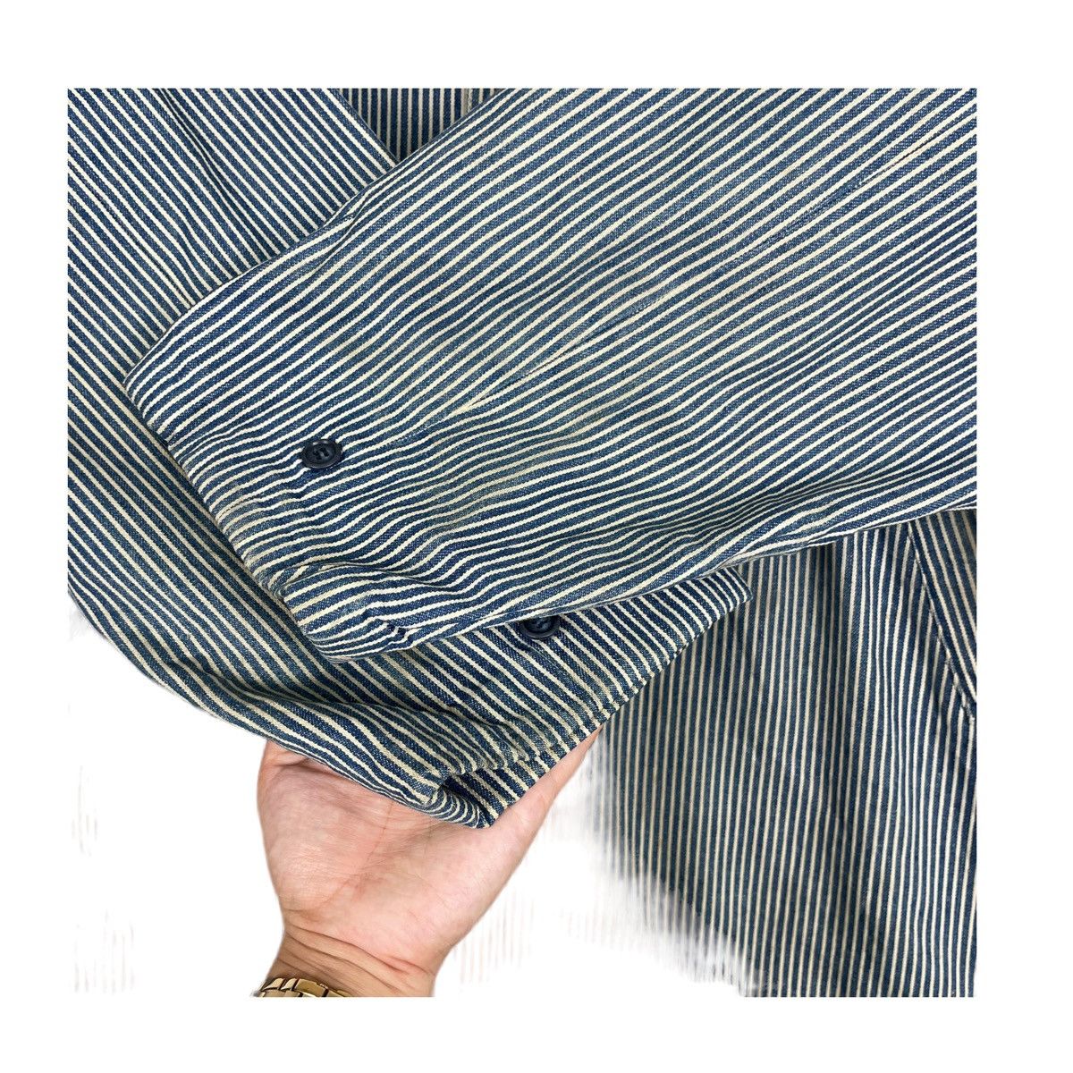 45rpm × Indigo × Japanese Brand 💥BALLOW JAPAN HICKORY INSPIRED KAPITAL JACKET Size US XL / EU 56 / 4 - 6 Thumbnail