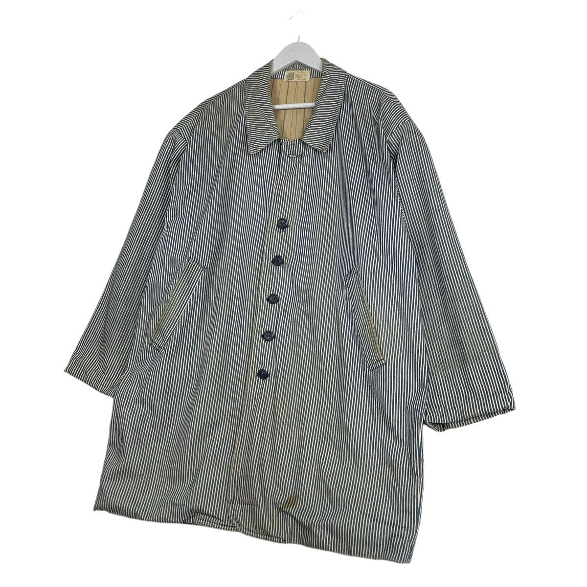 45rpm × Indigo × Japanese Brand 💥BALLOW JAPAN HICKORY INSPIRED KAPITAL JACKET Size US XL / EU 56 / 4 - 4 Thumbnail