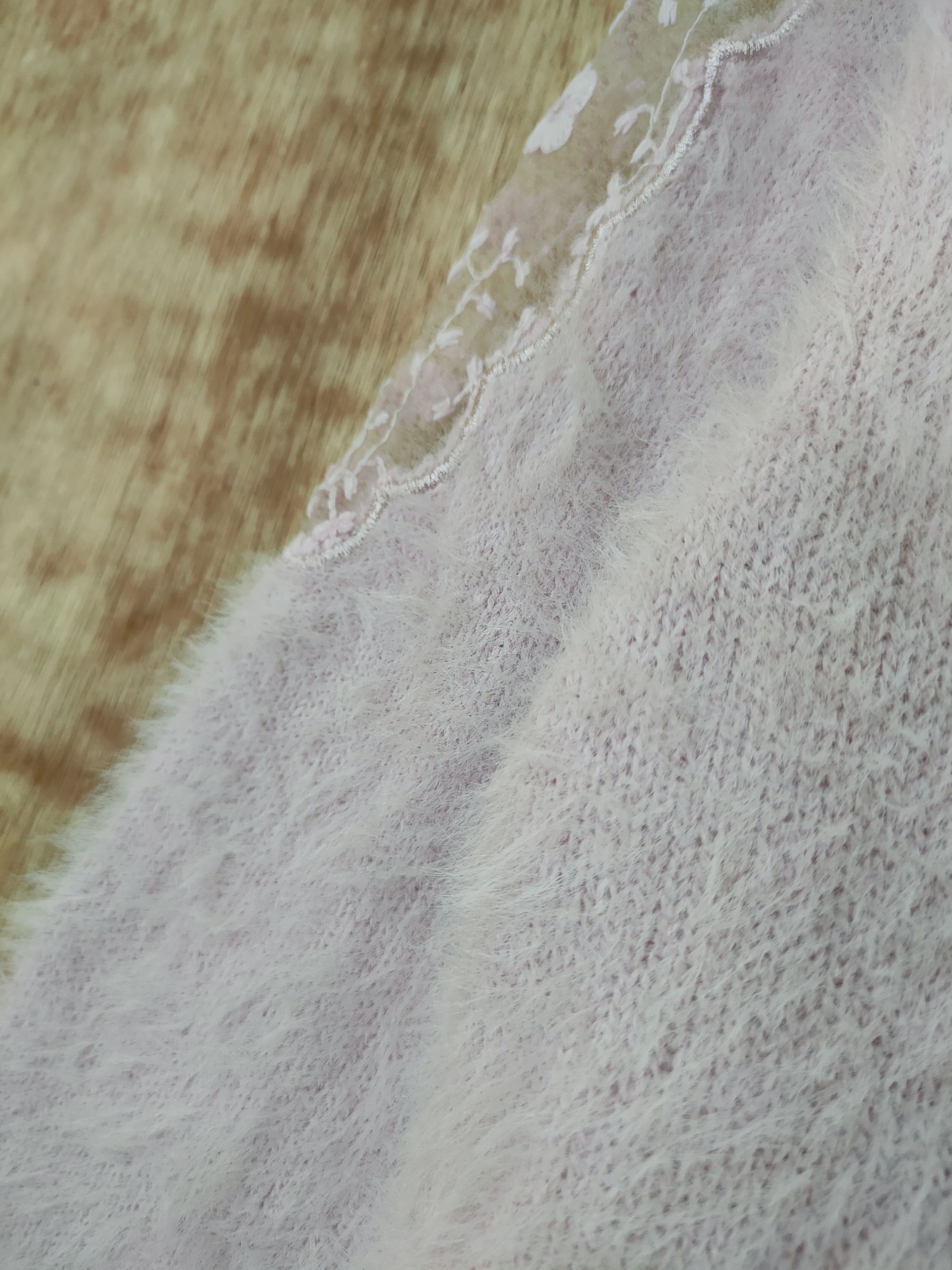Homespun Knitwear D Igni mohair soft fur knitwear crop top streetwear #46-552 Size US S / EU 44-46 / 1 - 6 Thumbnail