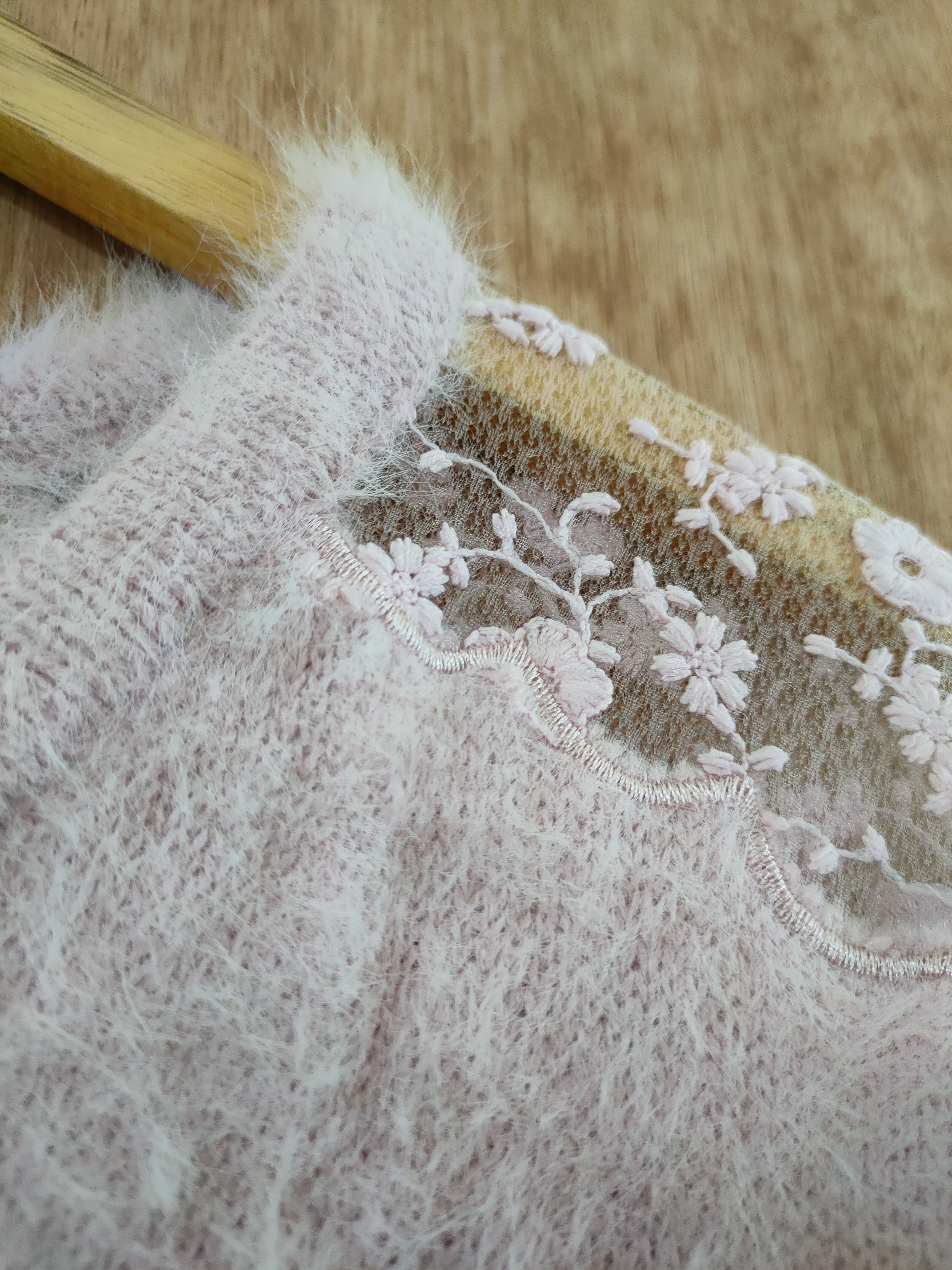Homespun Knitwear D Igni mohair soft fur knitwear crop top streetwear #46-552 Size US S / EU 44-46 / 1 - 5 Thumbnail
