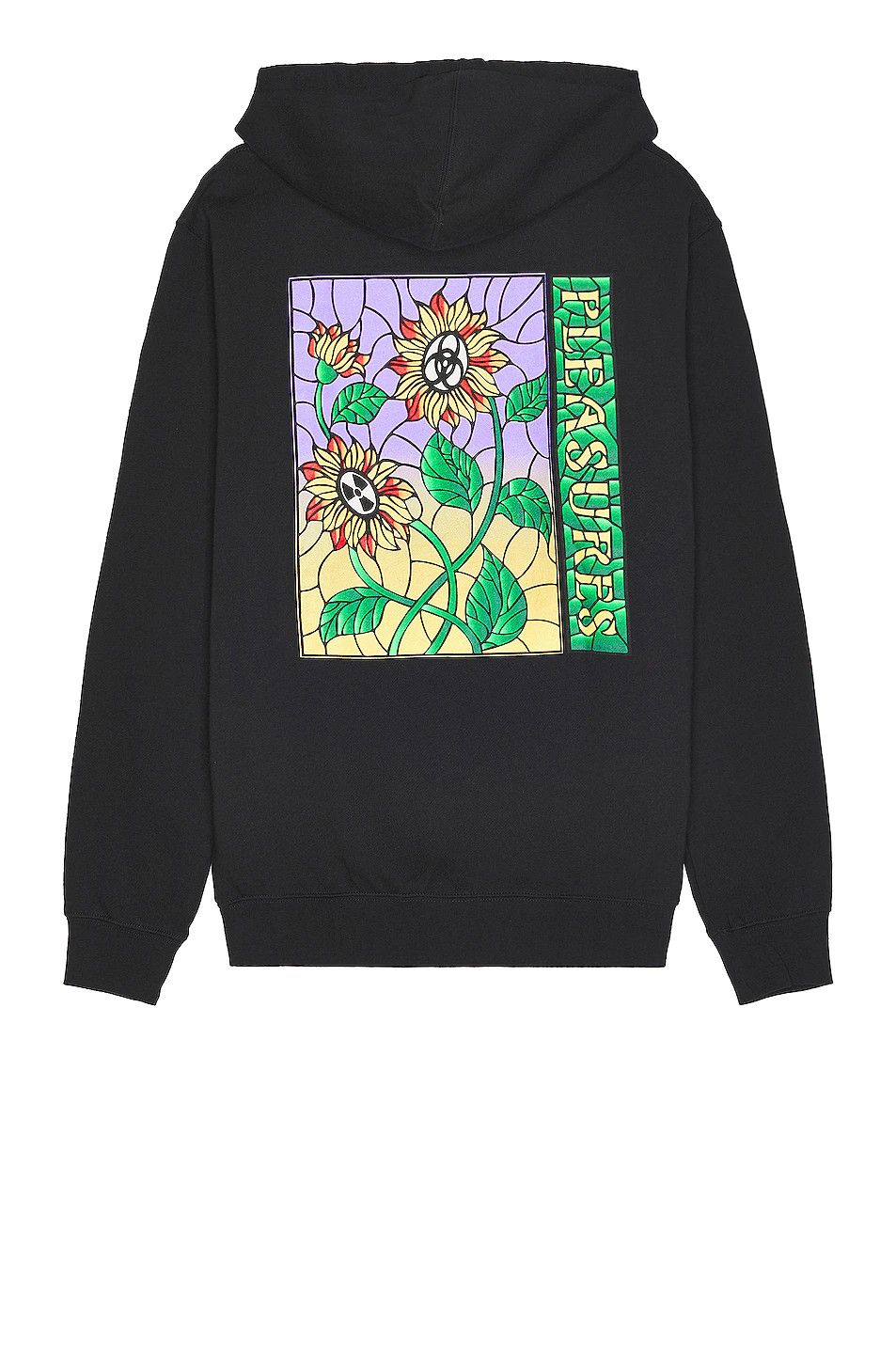 image of Pleasures Glass Hoody L in Black, Men's (Size Large)