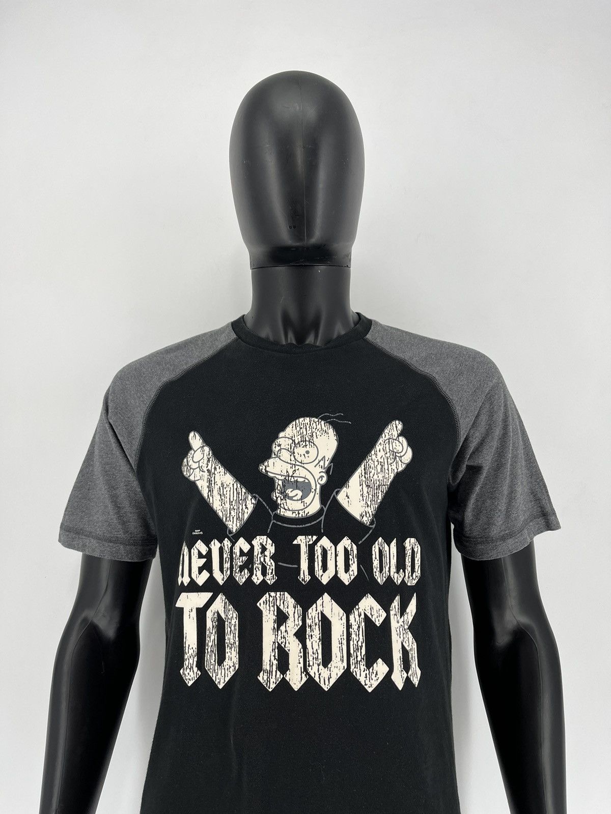 The Simpsons × Vintage Vintage Y2K The Simpsons Never Too To Rock 2006 Size US M / EU 48-50 / 2 - 5 Thumbnail