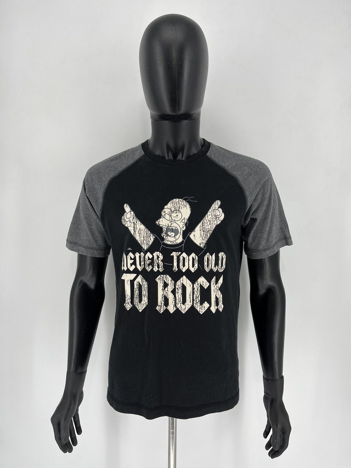 The Simpsons × Vintage Vintage Y2K The Simpsons Never Too To Rock 2006 Size US M / EU 48-50 / 2 - 2 Thumbnail