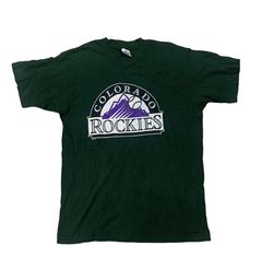 Vintage Colorado Rockies T Shirt Tee Trench Made USA Size XXL -  Sweden