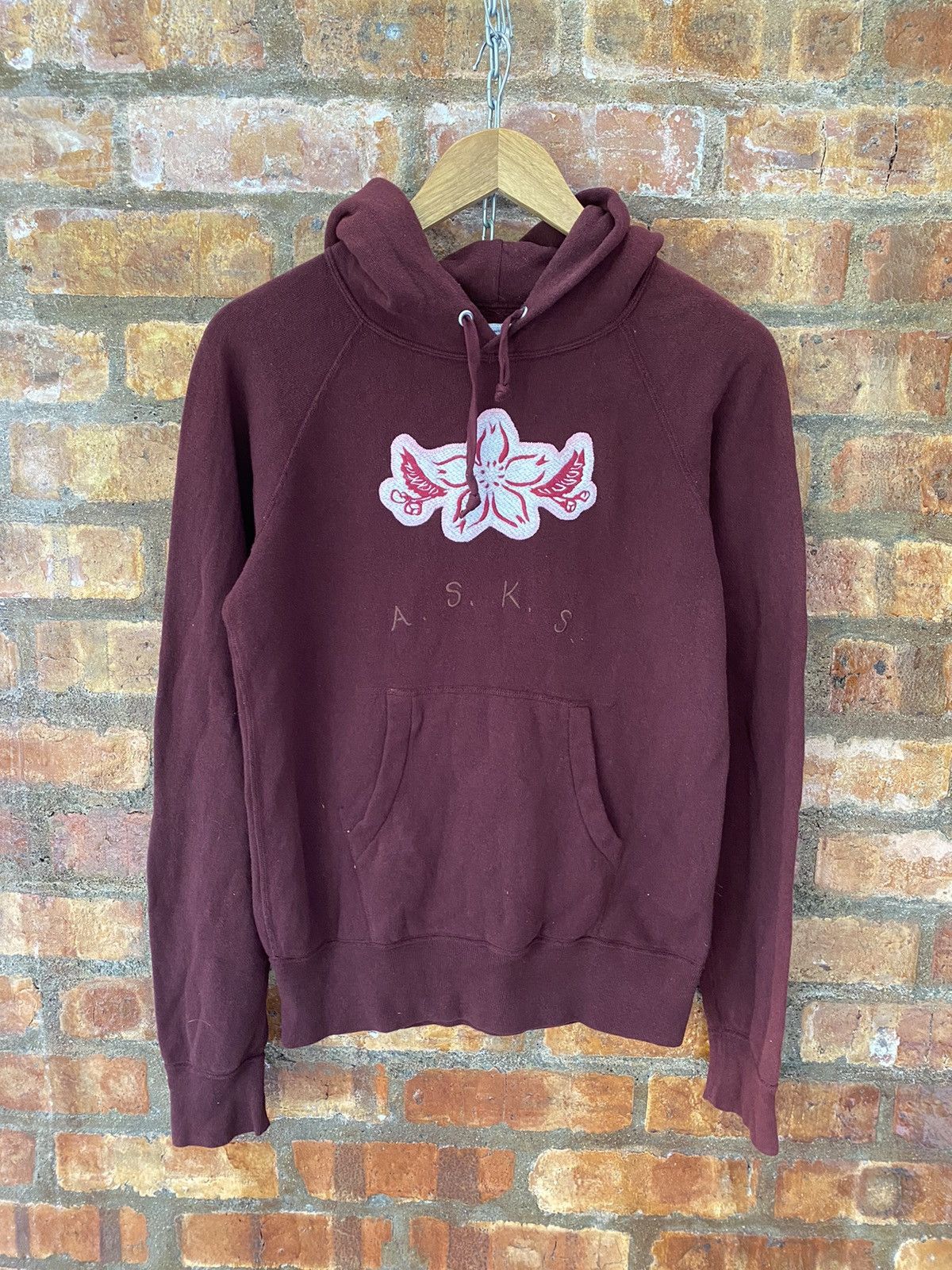 20471120 VTG A.S.K.S Tokyo local flower embroidered hoodie Size US S / EU 44-46 / 1 - 3 Thumbnail