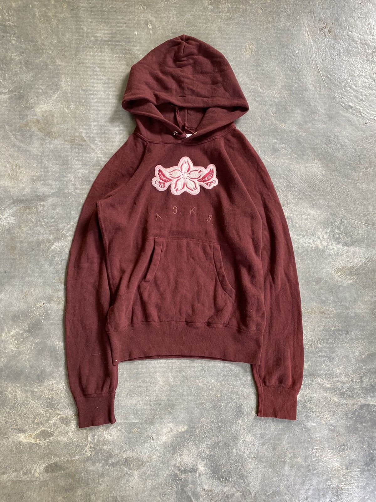 20471120 VTG A.S.K.S Tokyo local flower embroidered hoodie Size US S / EU 44-46 / 1 - 2 Thumbnail
