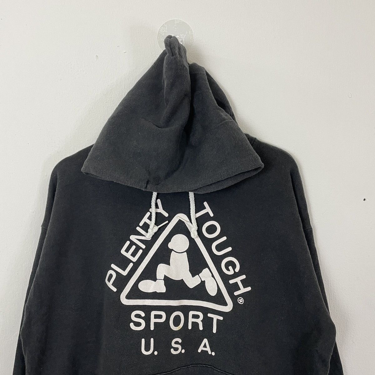 Vintage Vintage 90s Plenty Tough Big Logo Hoodies Sweatshirt Size US L / EU 52-54 / 3 - 4 Thumbnail