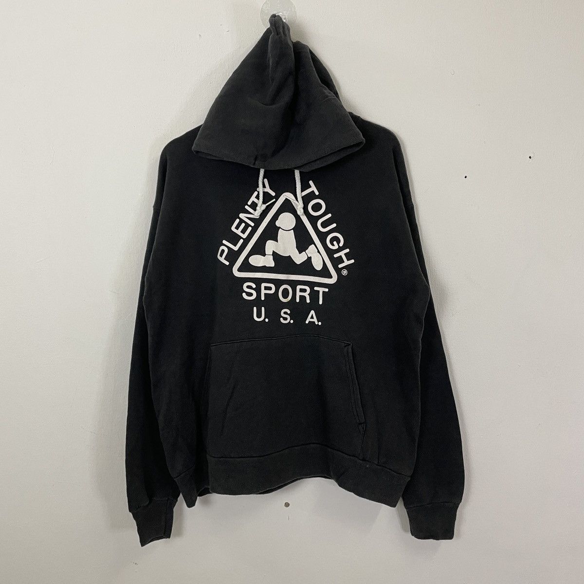Vintage 90s Plenty Tough Big Logo Hoodies Sweatshirt