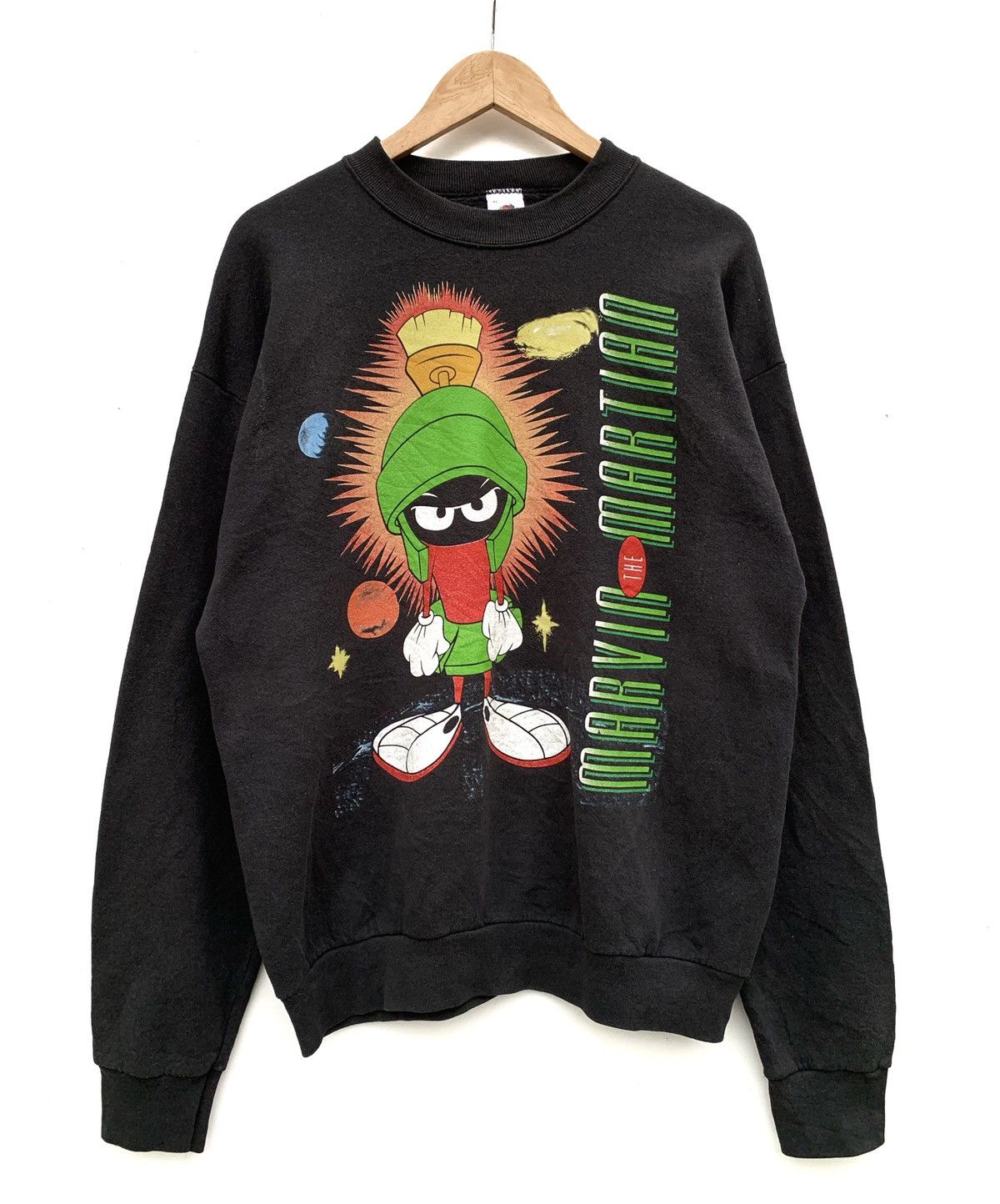 Cartoon Network Vintage 90's Marvin The Martian Sweatshirt Size US XL / EU 56 / 4 - 1 Thumbnail