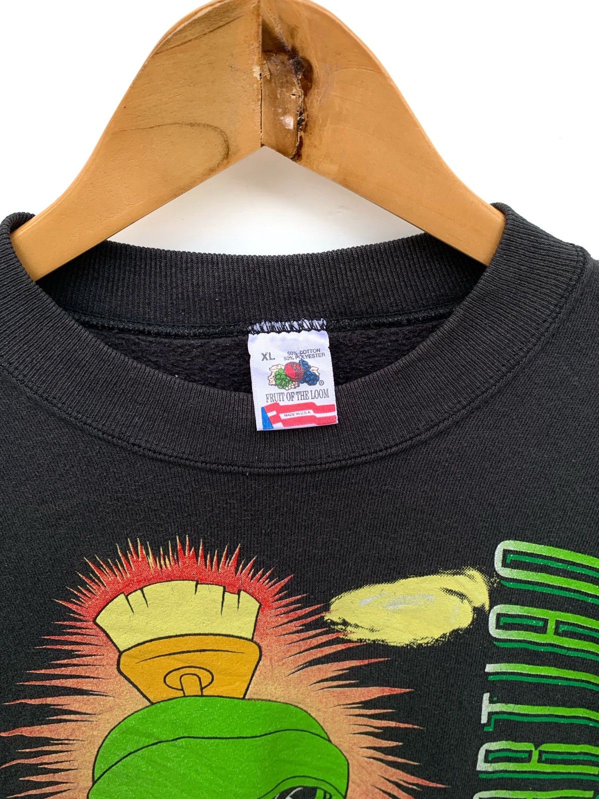 Cartoon Network Vintage 90's Marvin The Martian Sweatshirt Size US XL / EU 56 / 4 - 4 Thumbnail