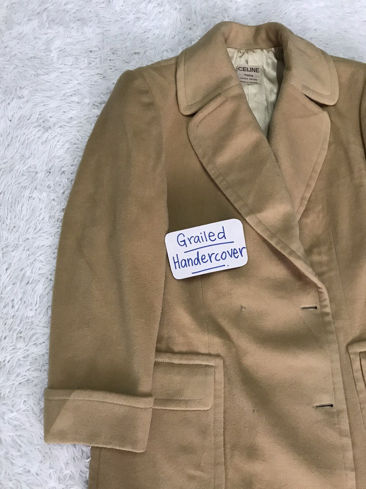 Celine CELINE PARIS WOOL DOUBLE BREAST LONG COAT Size M / US 6-8 / IT 42-44 - 6 Thumbnail