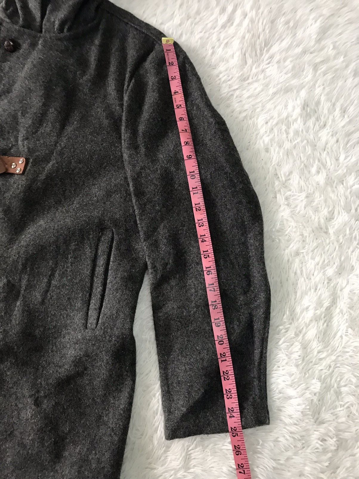 Schott Rare Schott NYC Belted Leather Wool Jacket Hooded Size US L / EU 52-54 / 3 - 17 Thumbnail