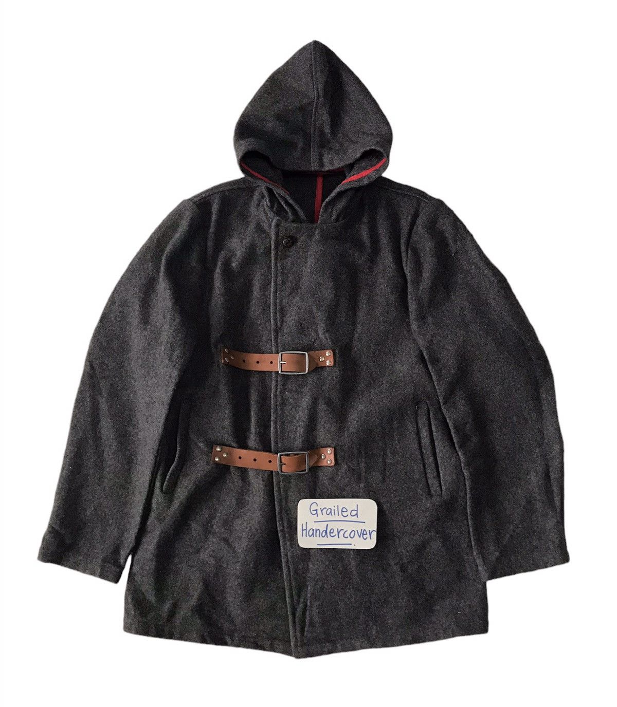 Schott Rare Schott NYC Belted Leather Wool Jacket Hooded Size US L / EU 52-54 / 3 - 1 Thumbnail