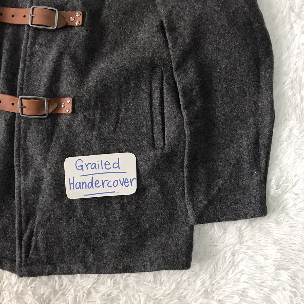 Schott Rare Schott NYC Belted Leather Wool Jacket Hooded Size US L / EU 52-54 / 3 - 4 Thumbnail