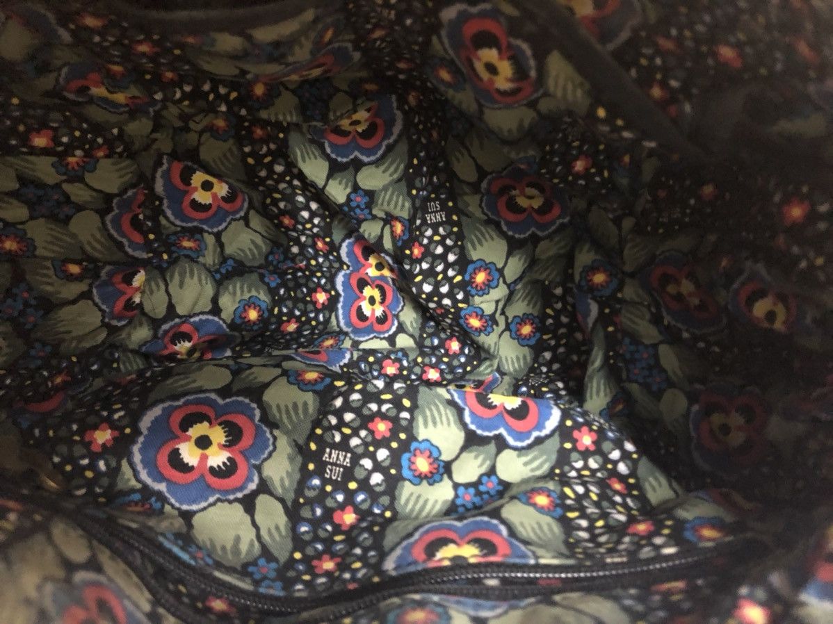 Anna Sui × Leather Anna Sui Genuine Leather Sling Bag By Designer Size ONE SIZE - 11 Thumbnail