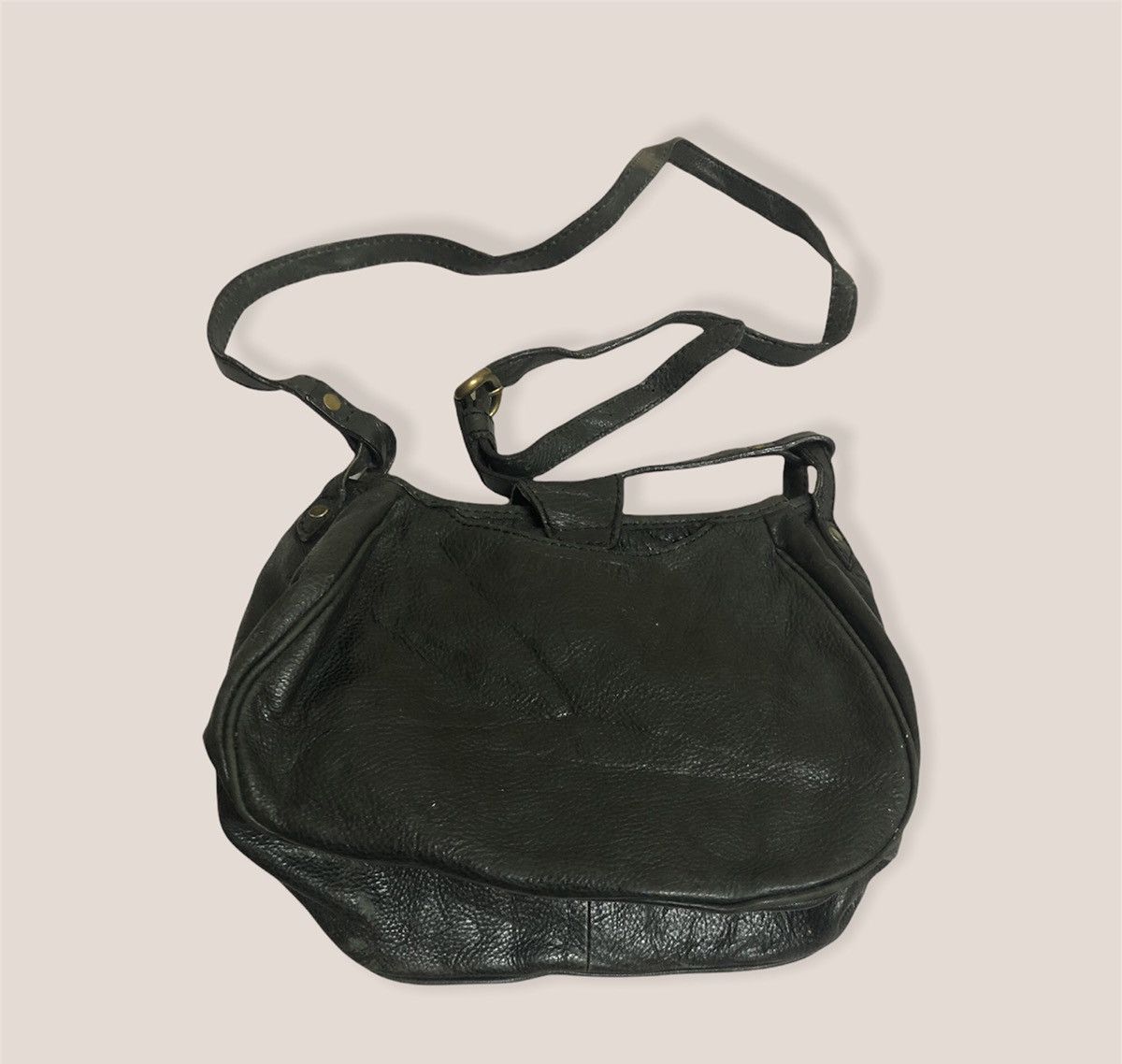 Anna Sui × Leather Anna Sui Genuine Leather Sling Bag By Designer Size ONE SIZE - 2 Thumbnail