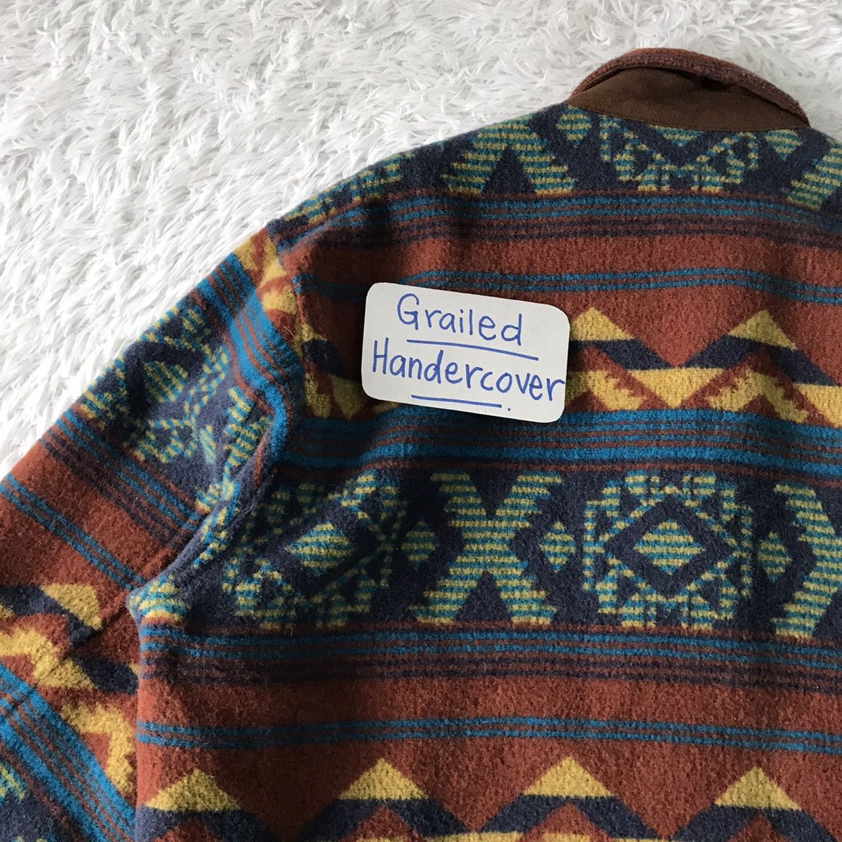 Art Comes First Nice Navajo XOXO Blanket Wool Outdoor Jacket Gira Pour Homme Size US M / EU 48-50 / 2 - 10 Thumbnail