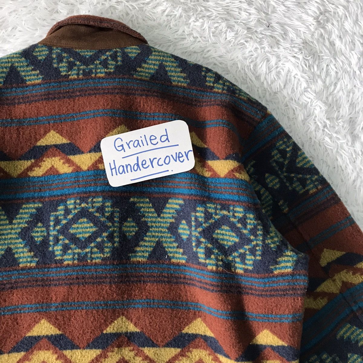 Art Comes First Nice Navajo XOXO Blanket Wool Outdoor Jacket Gira Pour Homme Size US M / EU 48-50 / 2 - 9 Thumbnail