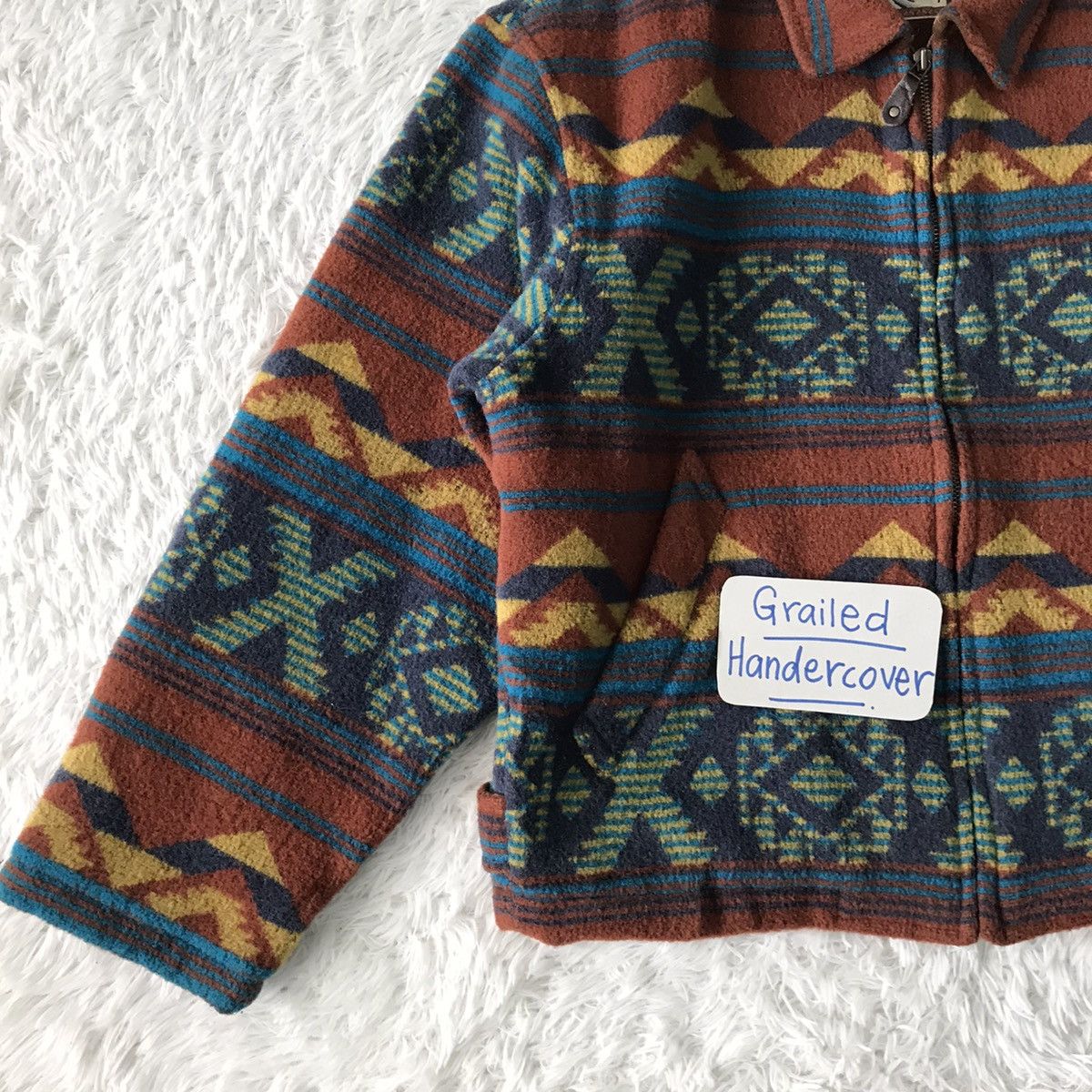 Art Comes First Nice Navajo XOXO Blanket Wool Outdoor Jacket Gira Pour Homme Size US M / EU 48-50 / 2 - 3 Thumbnail