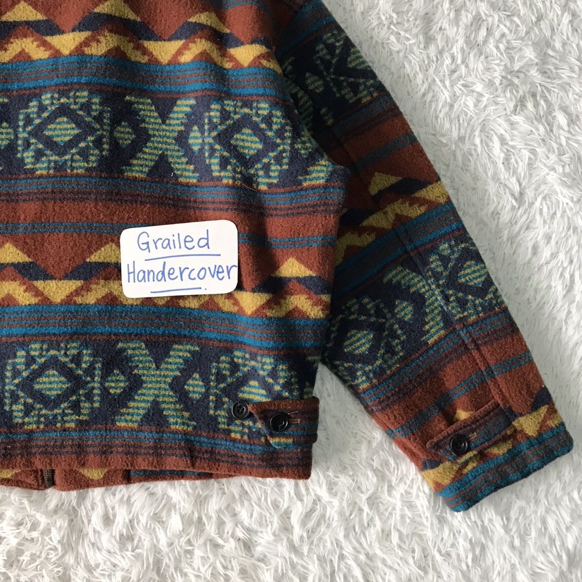 Art Comes First Nice Navajo XOXO Blanket Wool Outdoor Jacket Gira Pour Homme Size US M / EU 48-50 / 2 - 8 Thumbnail