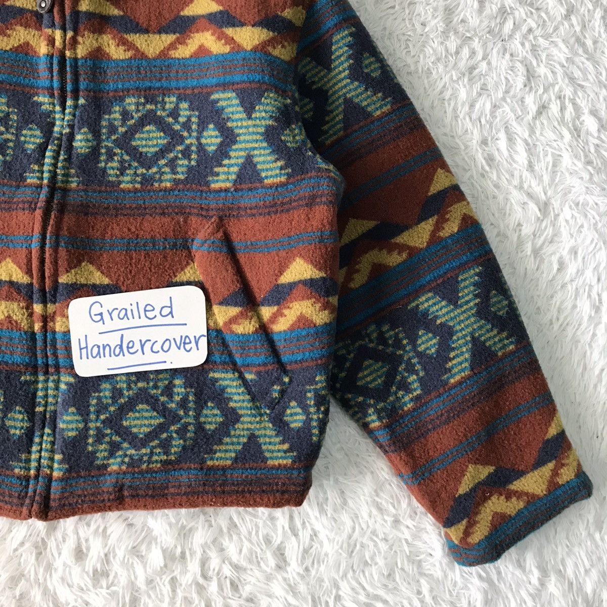 Art Comes First Nice Navajo XOXO Blanket Wool Outdoor Jacket Gira Pour Homme Size US M / EU 48-50 / 2 - 4 Thumbnail