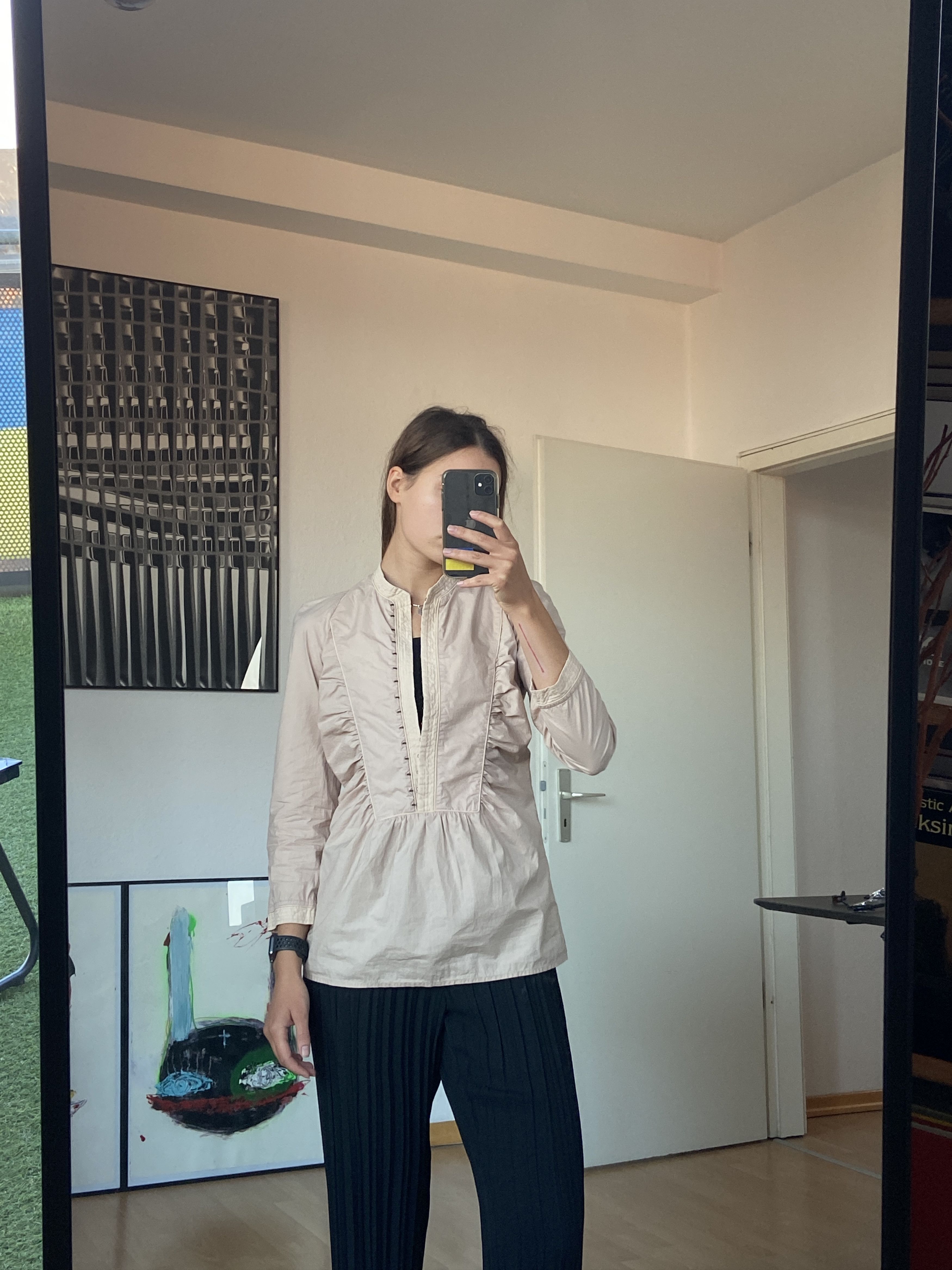 Gucci Vintage Mock Neck Blouse