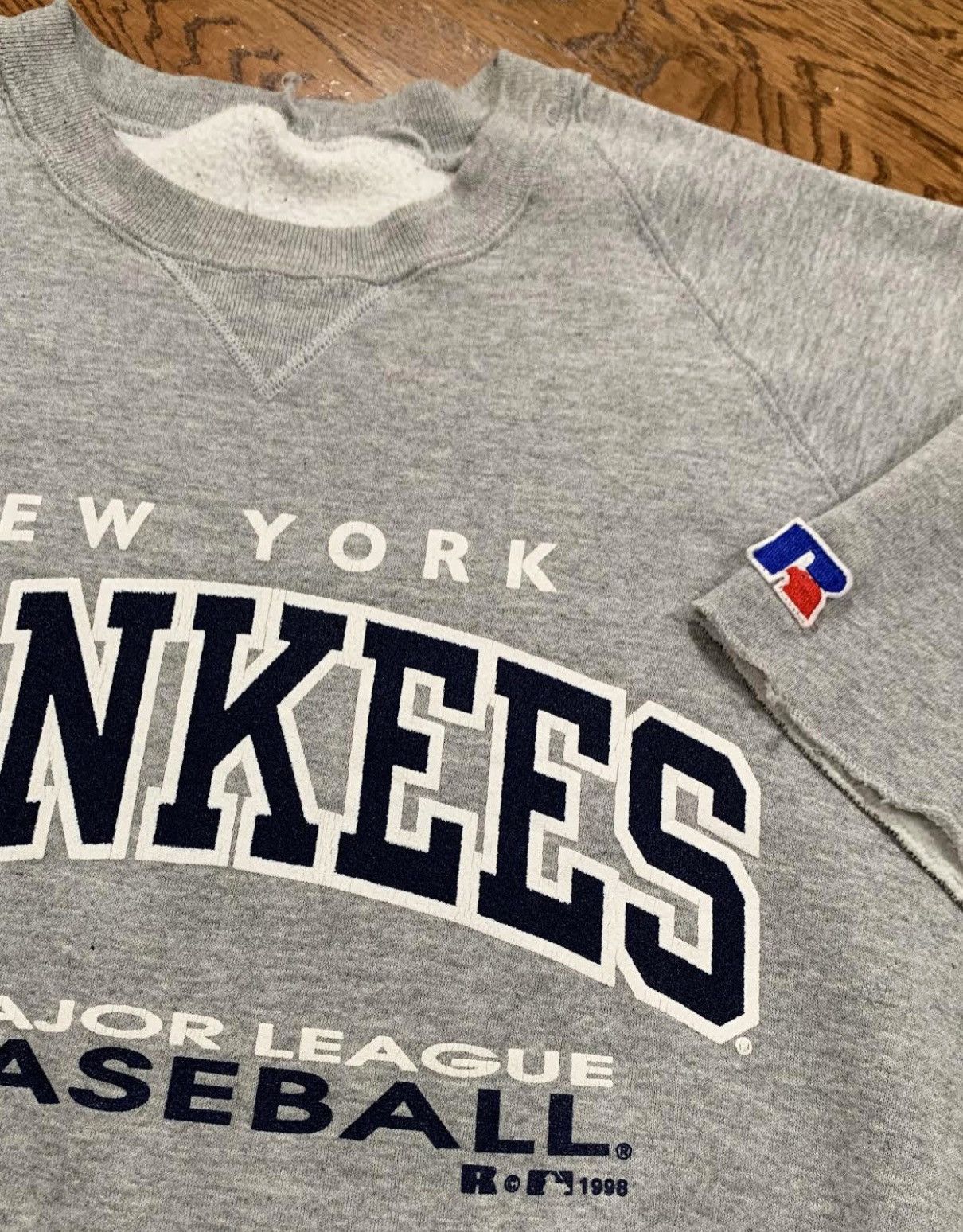 Russell Athletic Vintage Russell Athletic New York Yankees S/S Sweatshirt Size US L / EU 52-54 / 3 - 2 Thumbnail