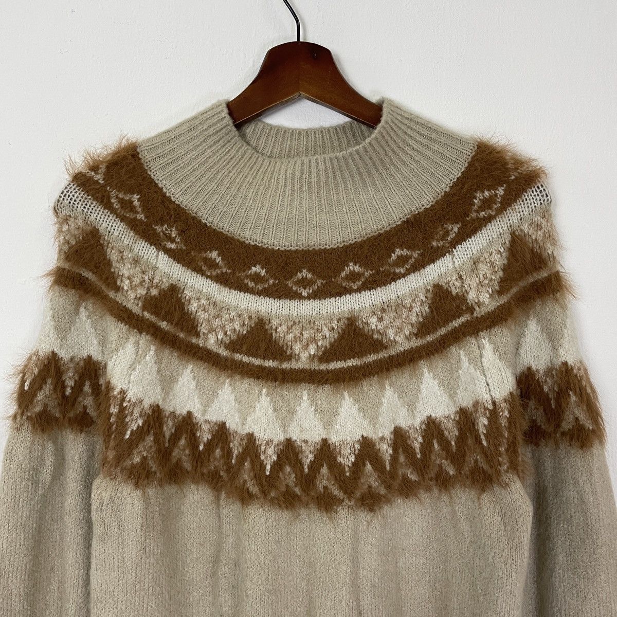 Homespun Knitwear Vintage Unbranded Mohair Jumper Knitwear Size US S / EU 44-46 / 1 - 4 Thumbnail