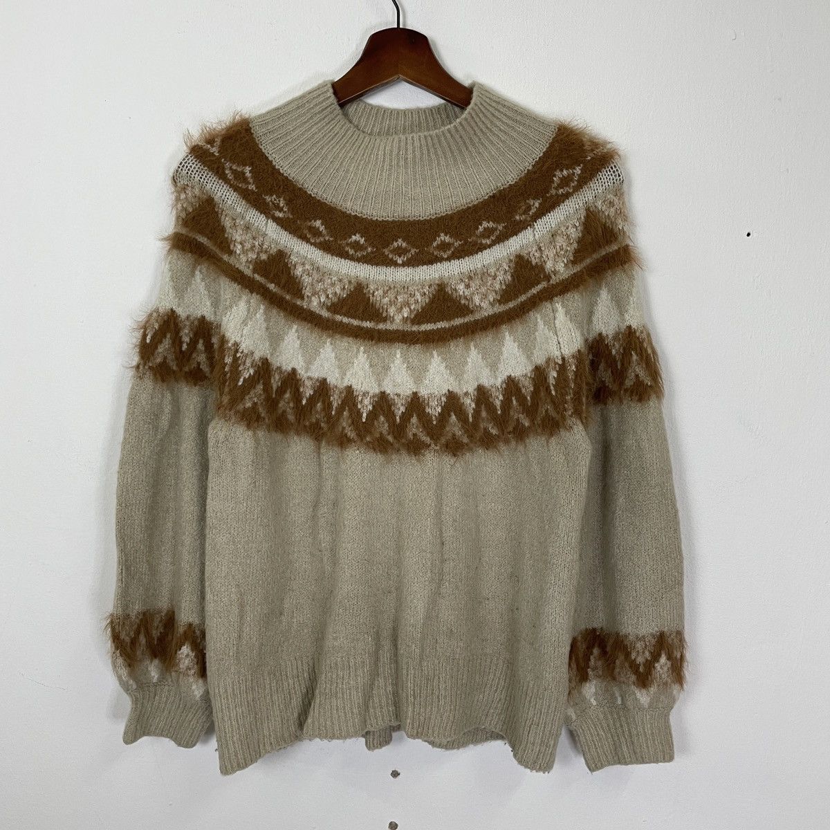 Homespun Knitwear Vintage Unbranded Mohair Jumper Knitwear Size US S / EU 44-46 / 1 - 1 Thumbnail