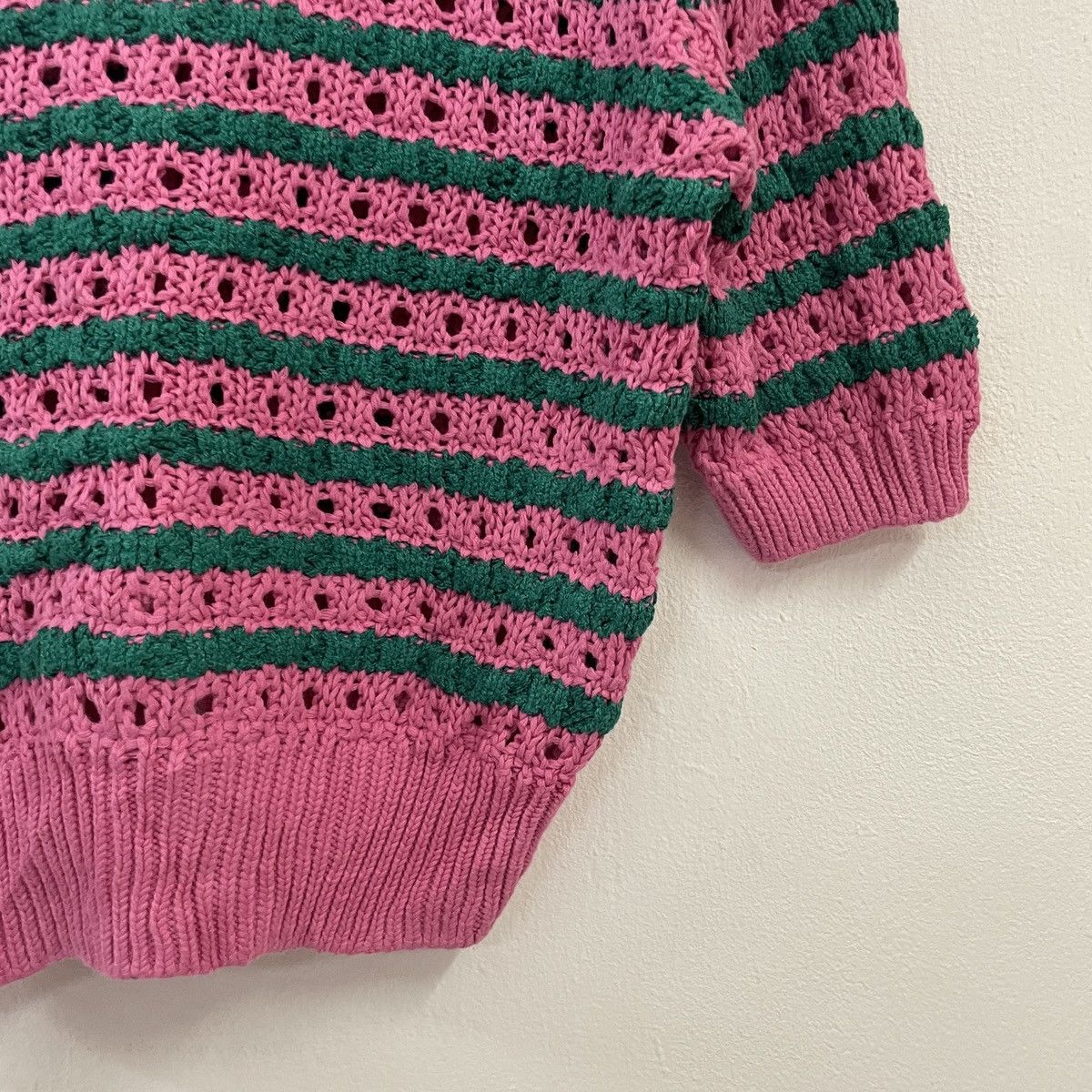 Aran Isles Knitwear × Homespun Knitwear Vintage Unbranded Drawstring Honeycomb Cardingan Knitwear Size XL / US 12-14 / IT 48-50 - 7 Thumbnail