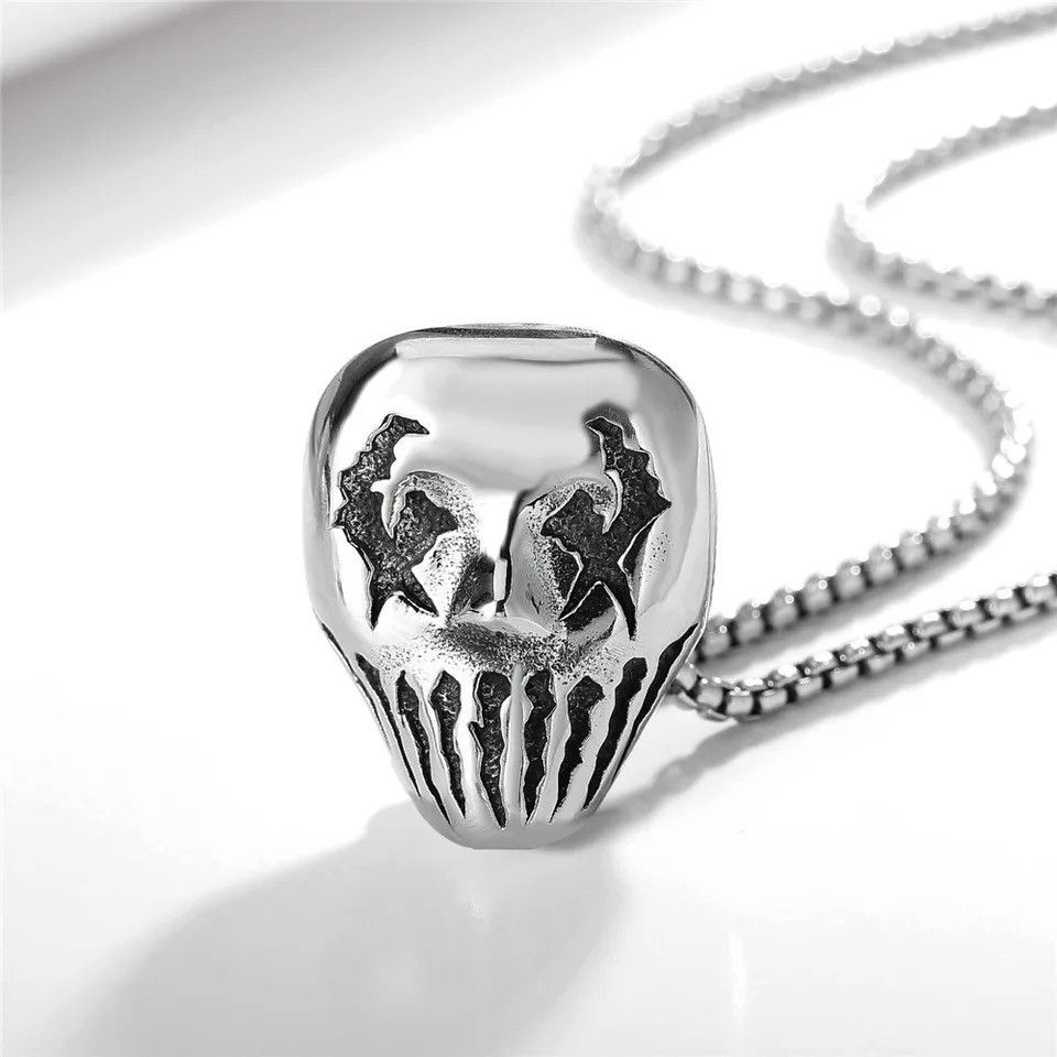 Jewelry Clown Mask Pendant Necklace Size ONE SIZE - 2 Thumbnail