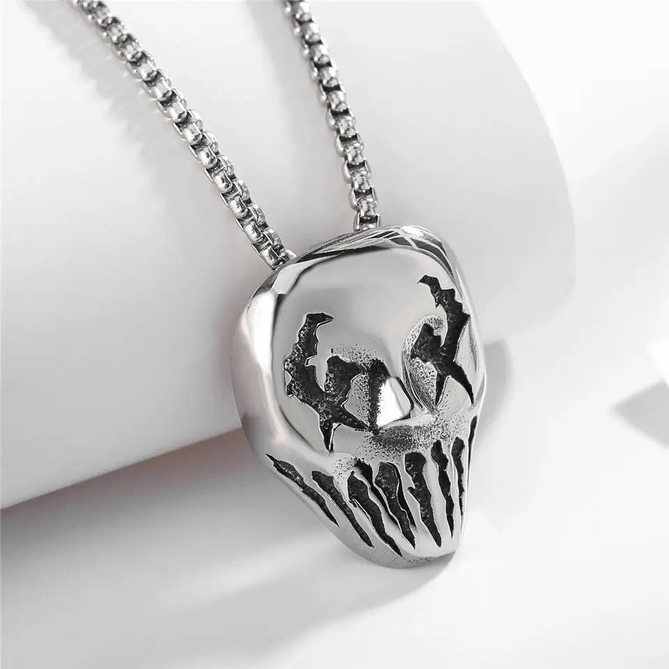 Jewelry Clown Mask Pendant Necklace Size ONE SIZE - 1 Thumbnail