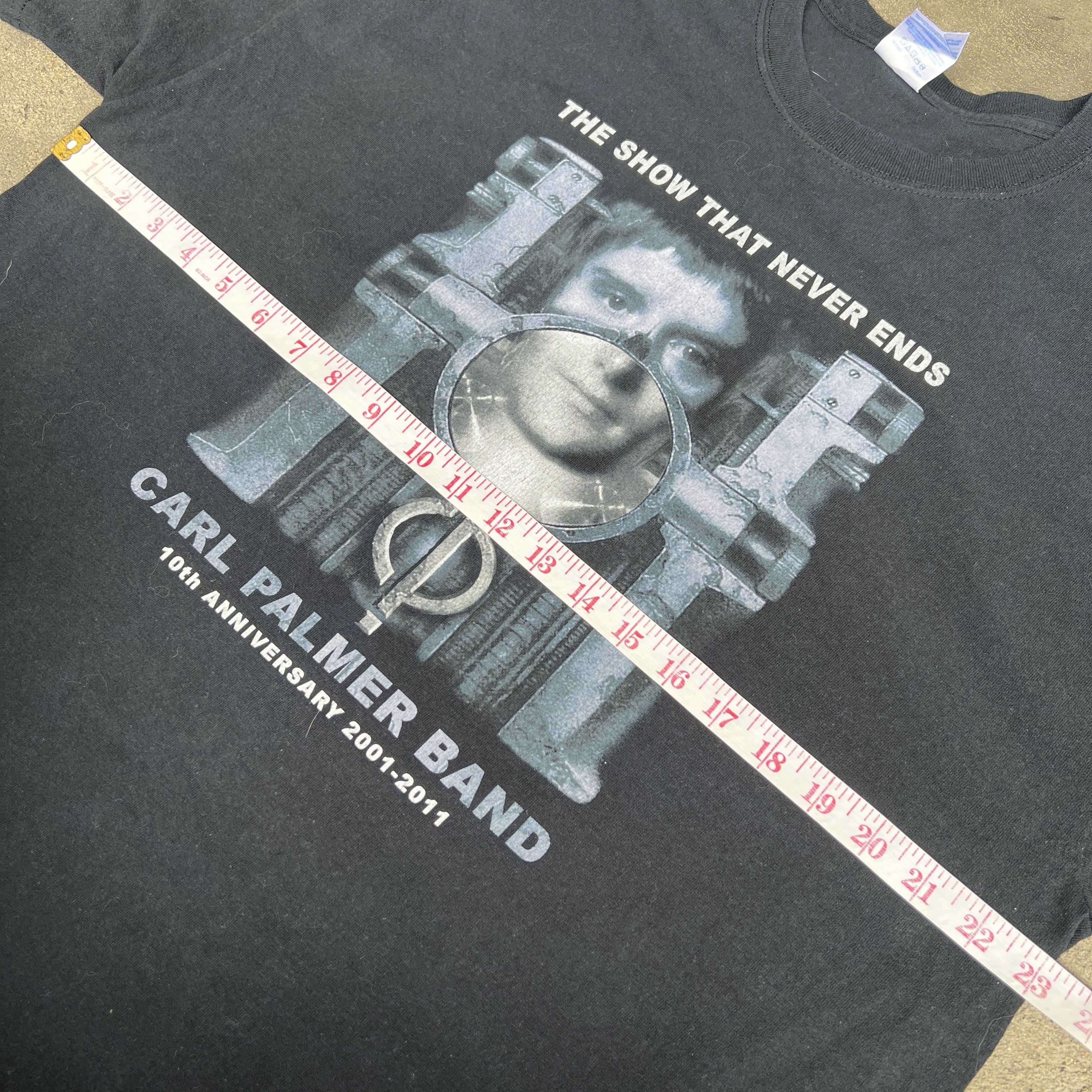 Band Tees Vintage Y2K Carl Palmer Band drummer Tee Progressive rock Size US XL / EU 56 / 4 - 6 Thumbnail