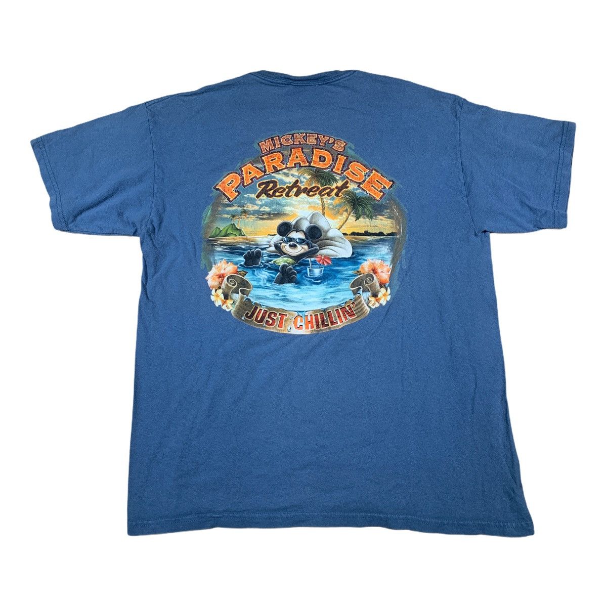 Disney × Mickey Mouse × Vintage Y2K Vintage Y2K Mickey Mouse Paradise Disneyland T Shirt Size US L / EU 52-54 / 3 - 1 Thumbnail