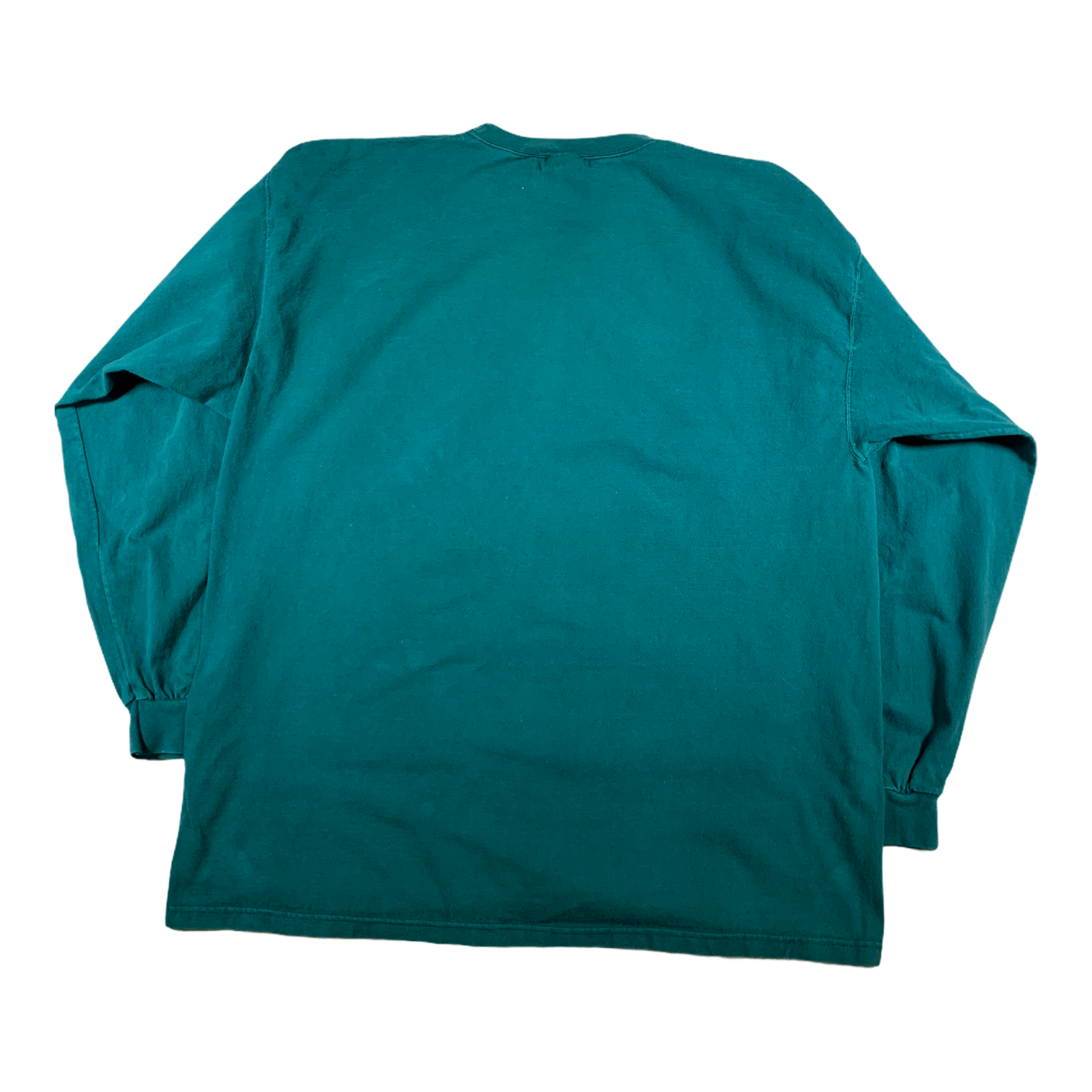 Vintage Faded 90s Pluma Blank Green Long Sleeve T shirt Usa Made Size US XL / EU 56 / 4 - 4 Thumbnail