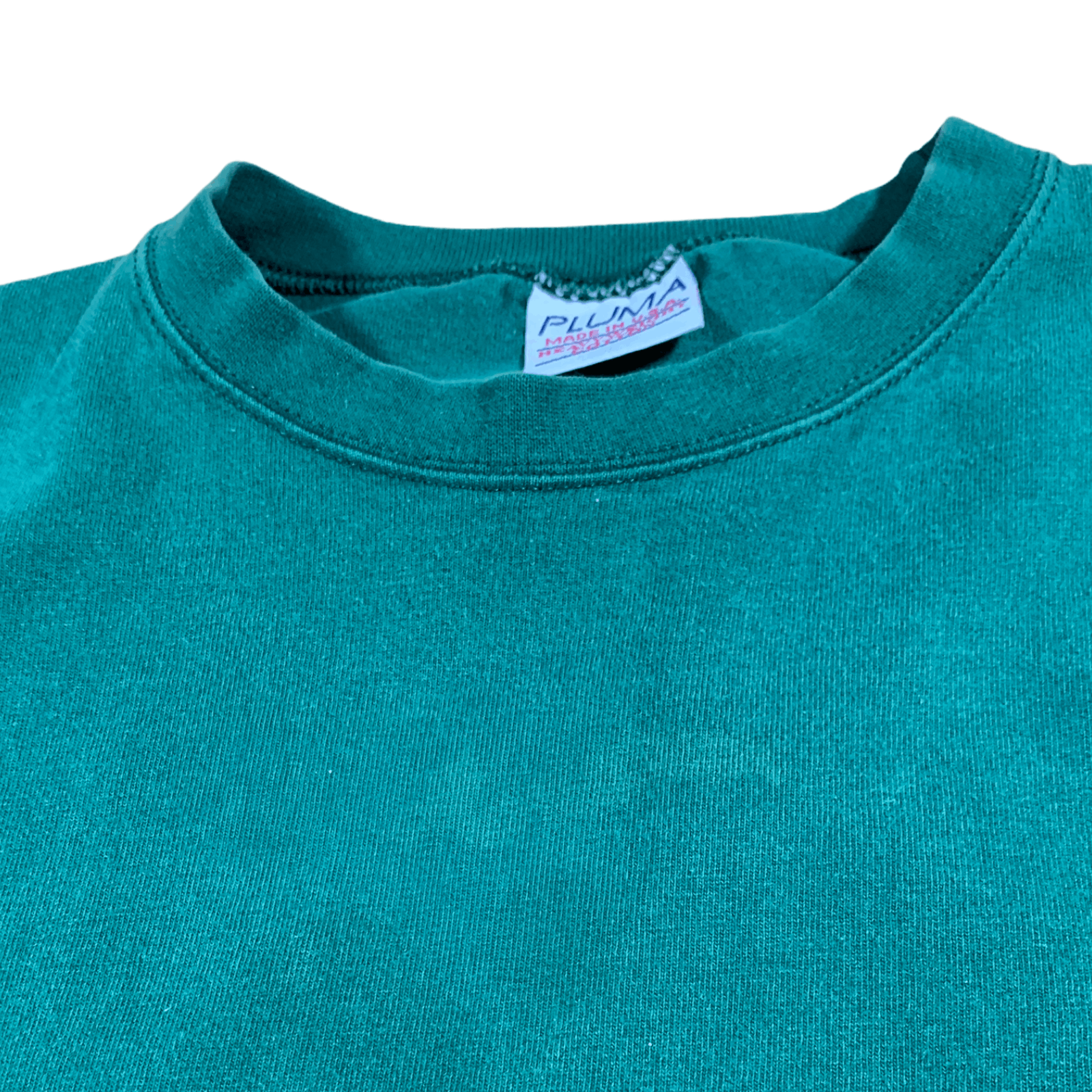 Vintage Faded 90s Pluma Blank Green Long Sleeve T shirt Usa Made Size US XL / EU 56 / 4 - 5 Thumbnail