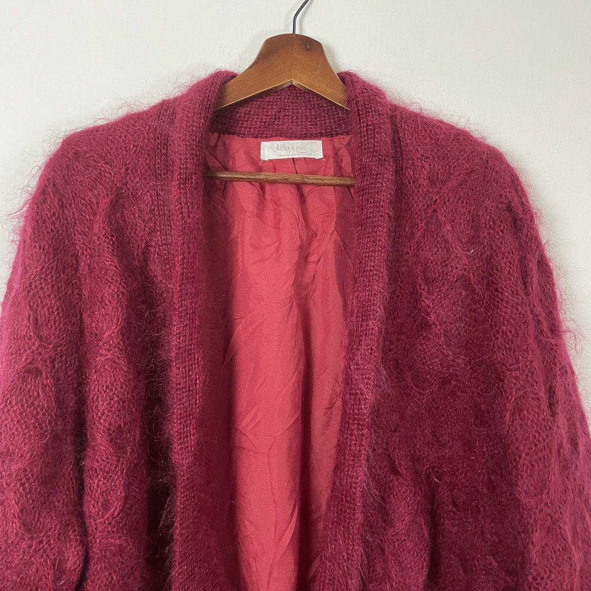 Other Vintage Allen A Pico Mohair Cardingan Size US XL / EU 56 / 4 - 4 Thumbnail