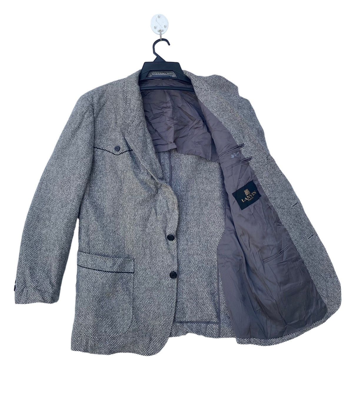 Vtg 90s Lanvin button up blazer jacket