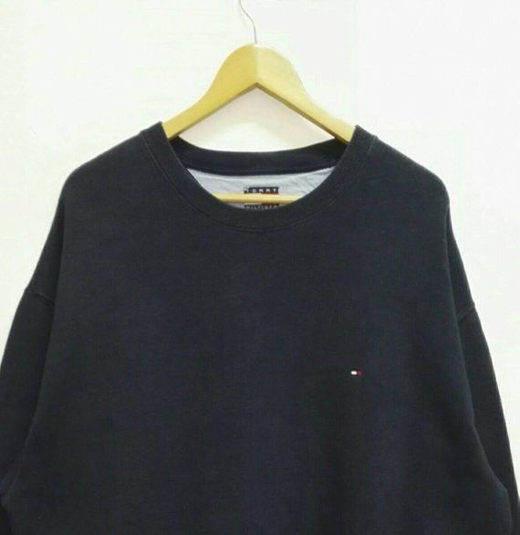 Tommy Hilfiger 🔥Vintage🔥 TOMMY HILFIGER Sweatshirt Small Logo Big Saiz Size US XXL / EU 58 / 5 - 2 Thumbnail