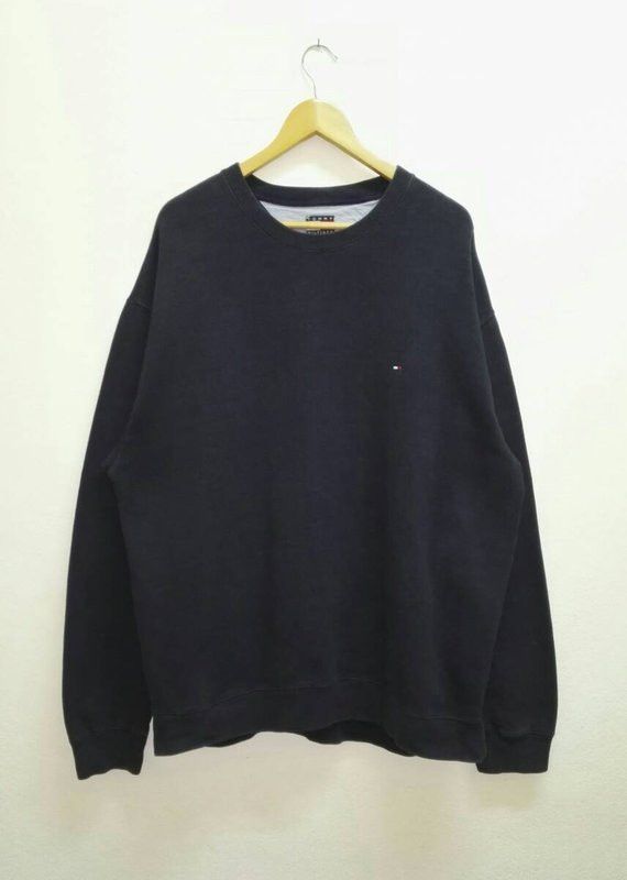 Tommy Hilfiger 🔥Vintage🔥 TOMMY HILFIGER Sweatshirt Small Logo Big Saiz Size US XXL / EU 58 / 5 - 1 Thumbnail