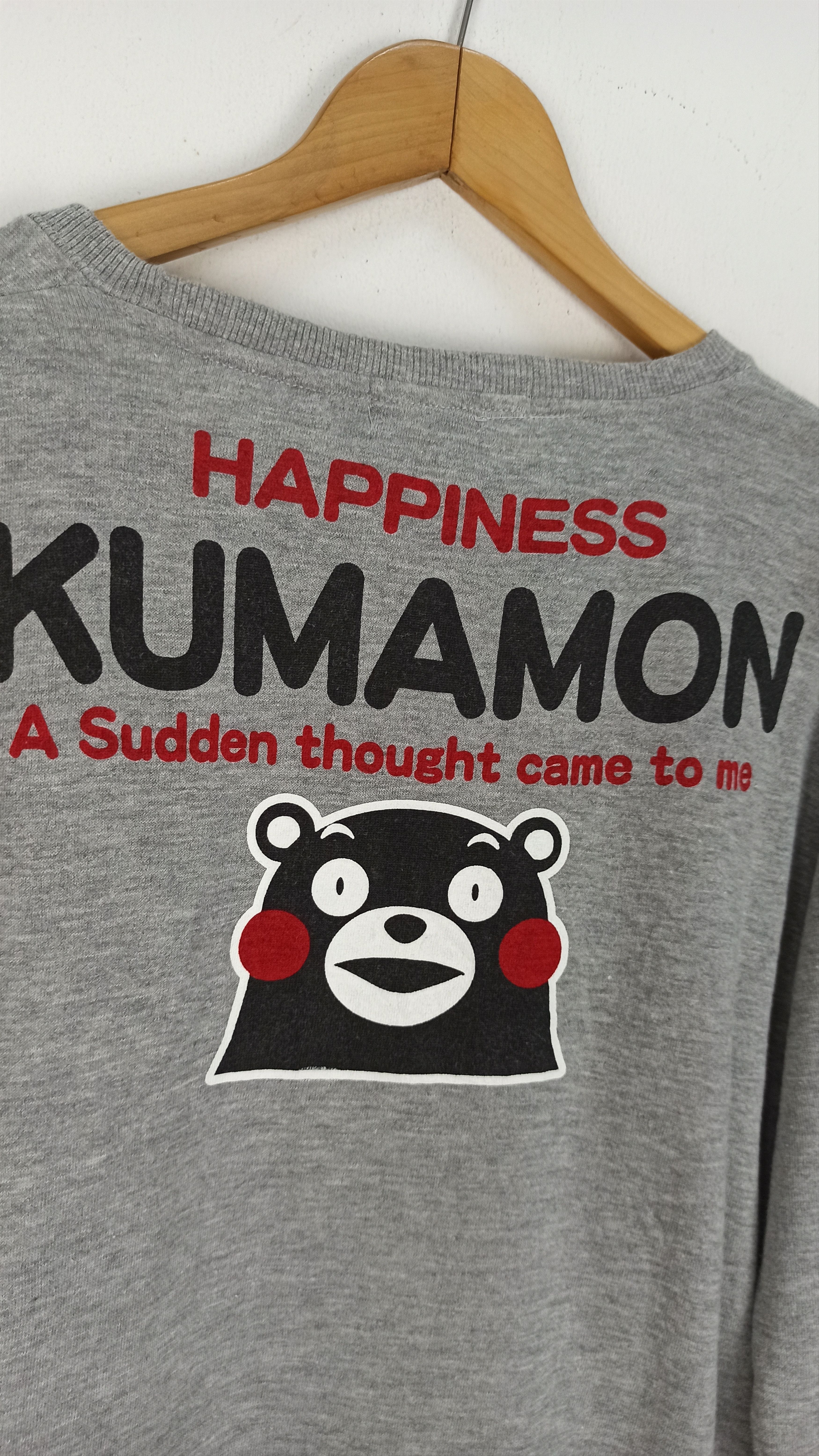 Anime × Cartoon Network × Japanese Brand 🔥Rare🔥 Japanese Anime Kumamon Sweatshirt Crewneck Size US L / EU 52-54 / 3 - 4 Thumbnail