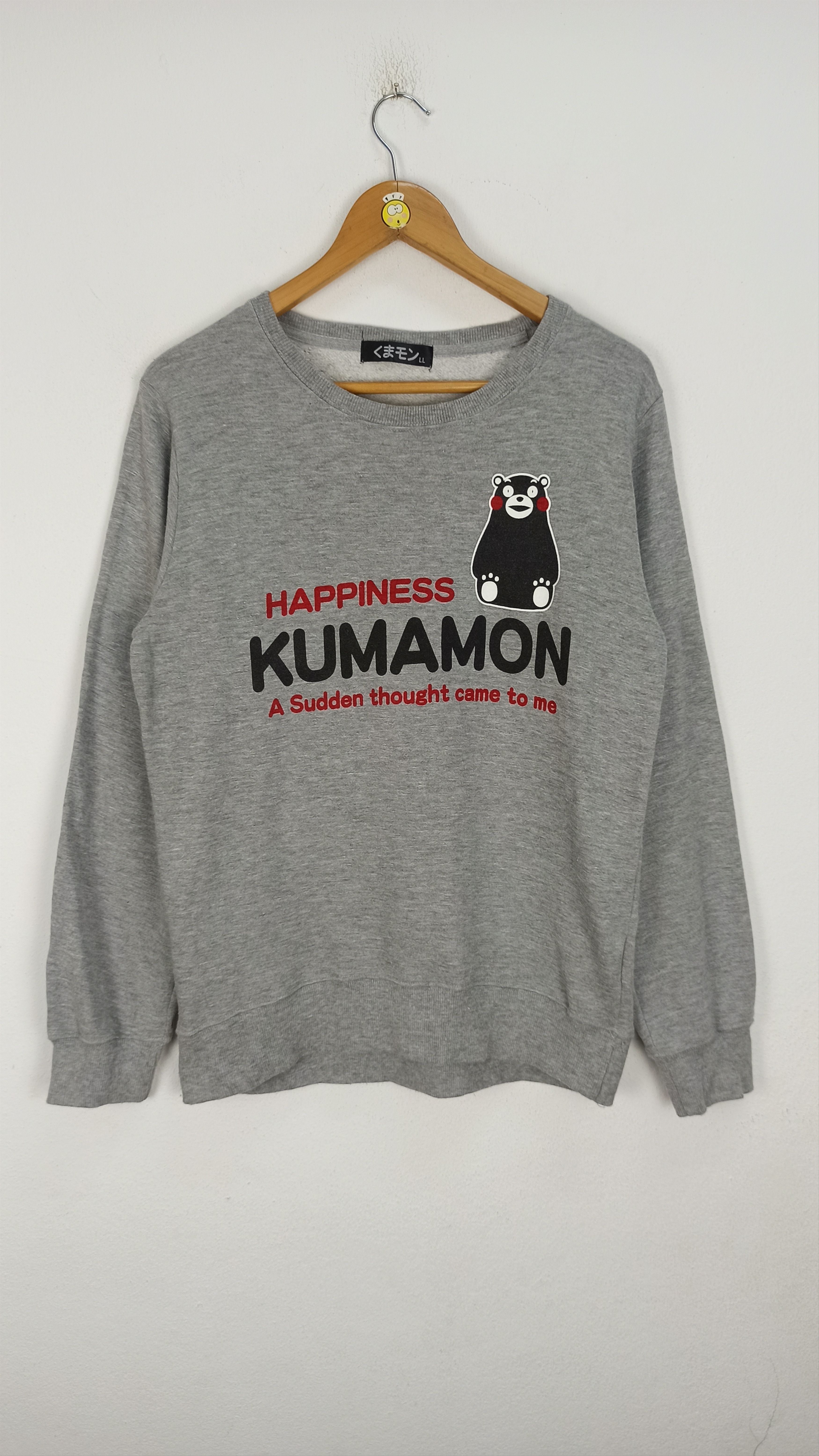 Anime × Cartoon Network × Japanese Brand 🔥Rare🔥 Japanese Anime Kumamon Sweatshirt Crewneck Size US L / EU 52-54 / 3 - 1 Thumbnail