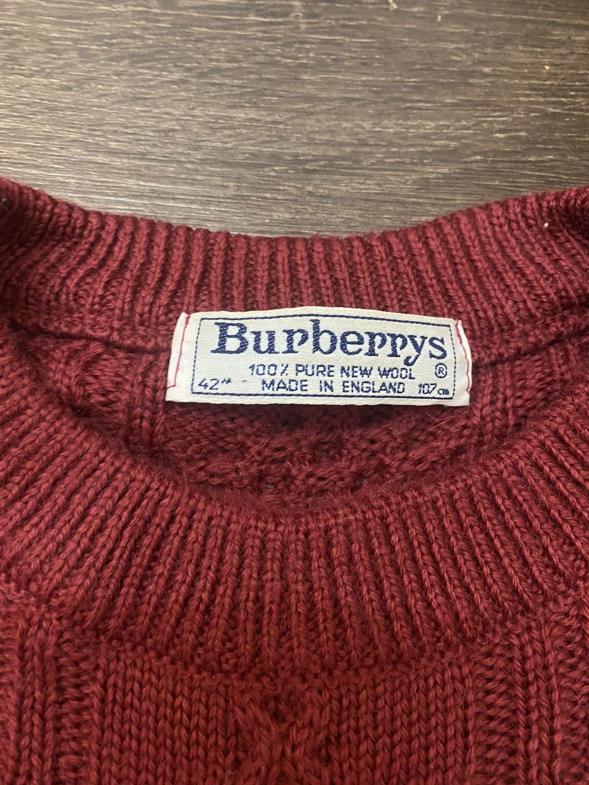 Burberry × Vintage BURBERRYS knit wool vintage big log size L Size US L / EU 52-54 / 3 - 10 Thumbnail
