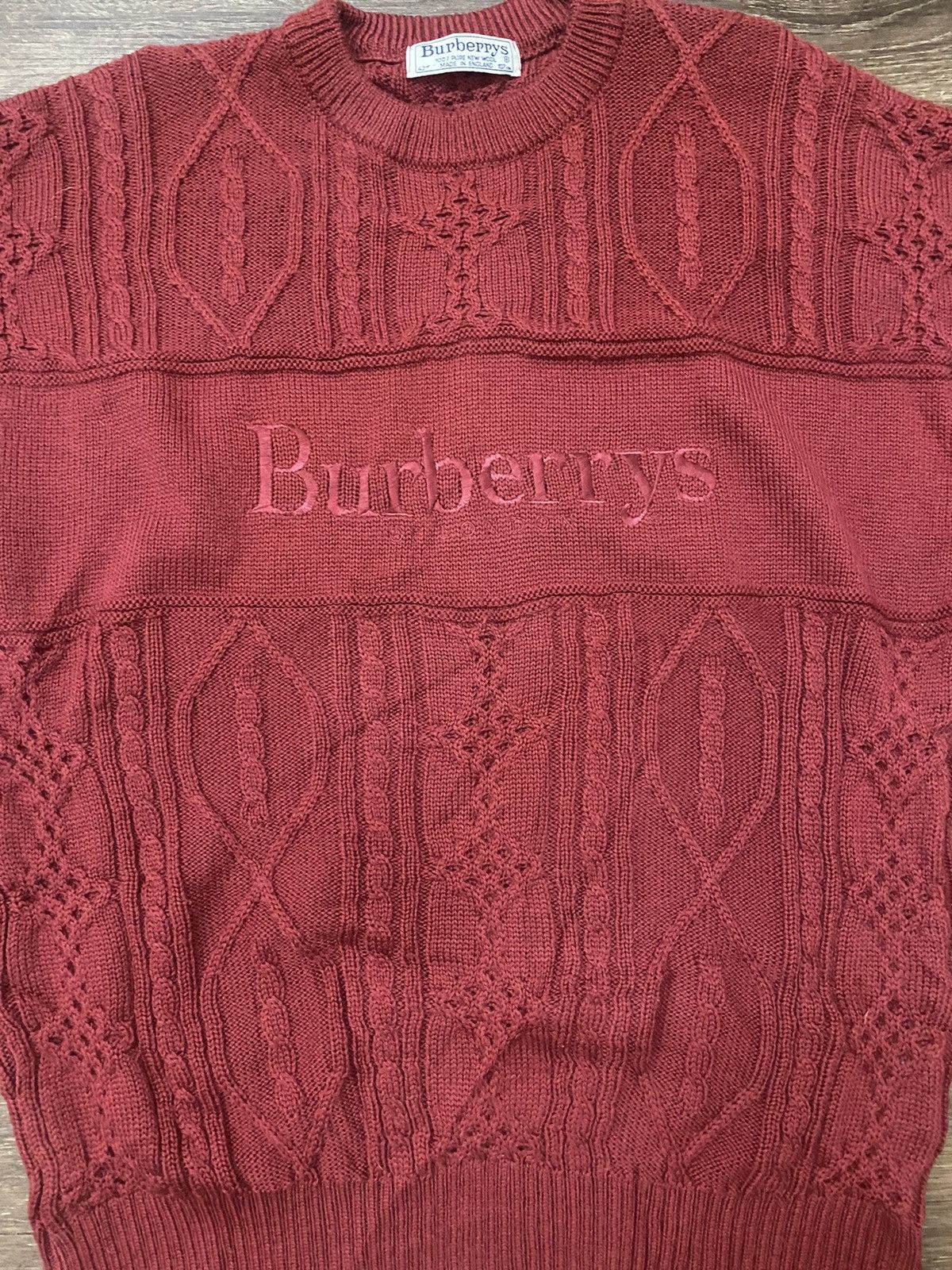 Burberry × Vintage BURBERRYS knit wool vintage big log size L Size US L / EU 52-54 / 3 - 3 Thumbnail