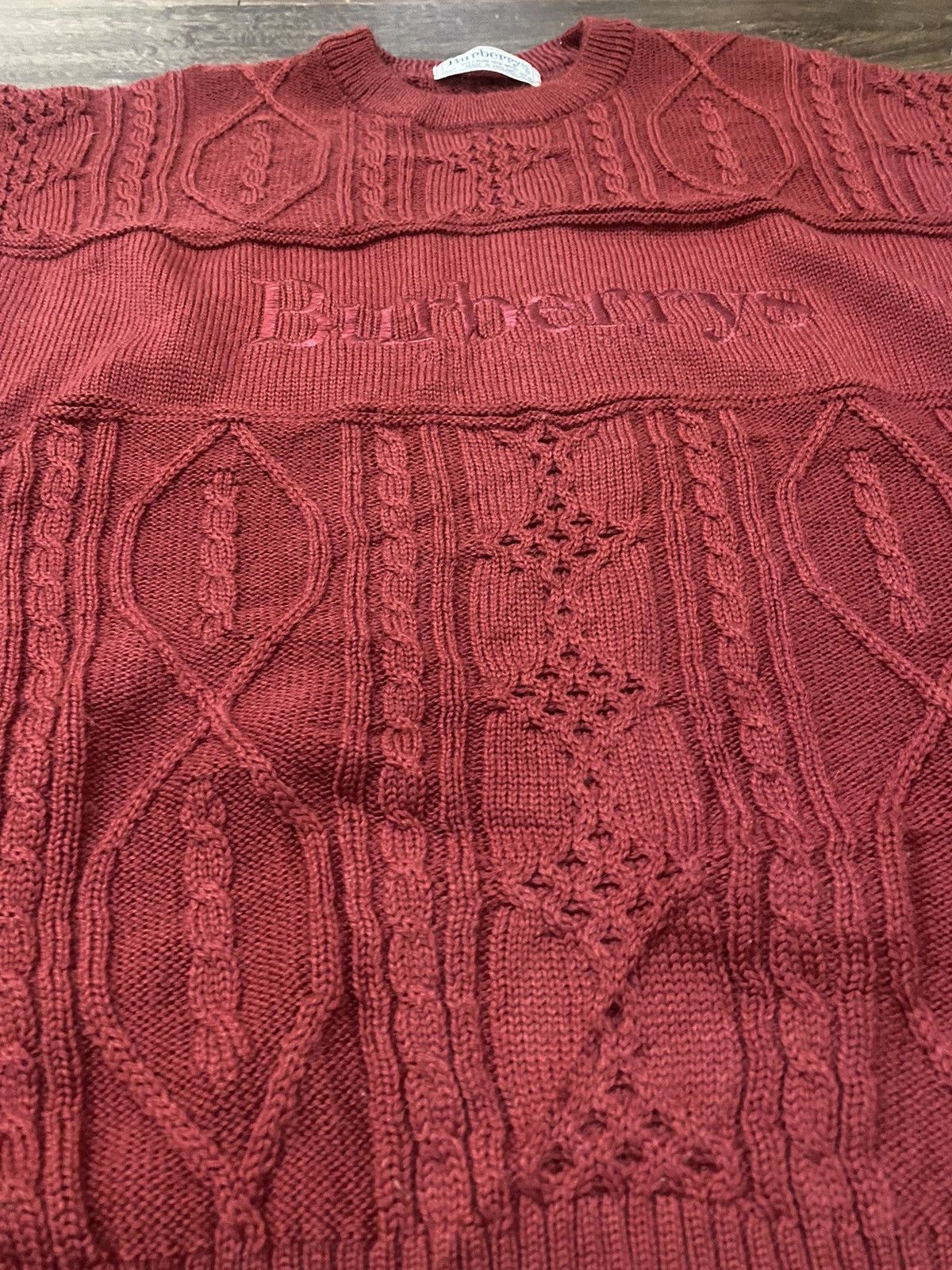 Burberry × Vintage BURBERRYS knit wool vintage big log size L Size US L / EU 52-54 / 3 - 4 Thumbnail
