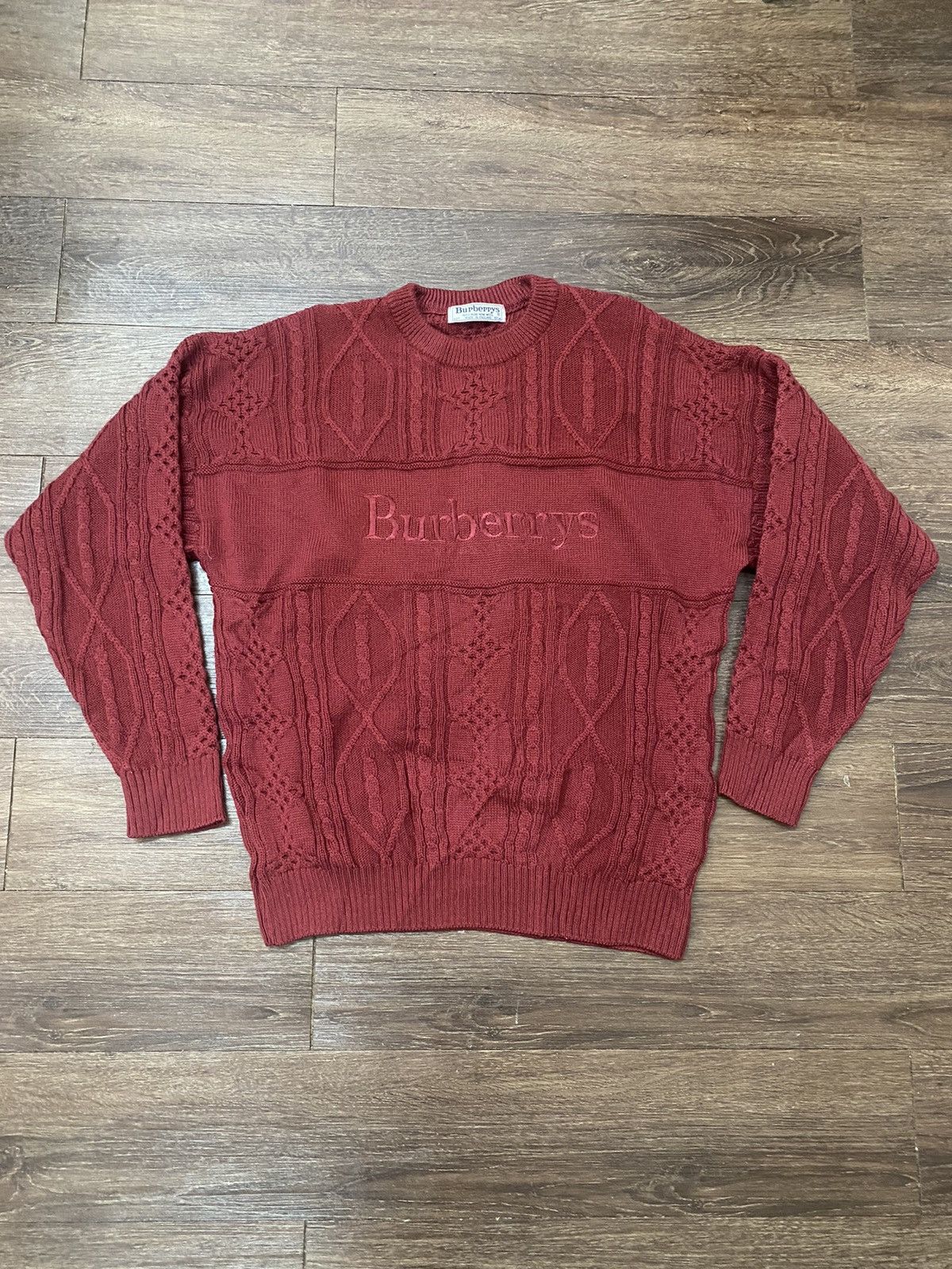 Burberry × Vintage BURBERRYS knit wool vintage big log size L Size US L / EU 52-54 / 3 - 2 Thumbnail
